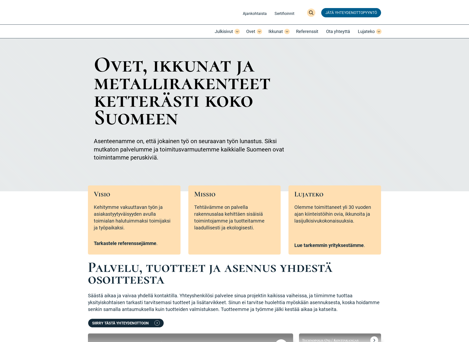 Screenshot for lujateko.fi