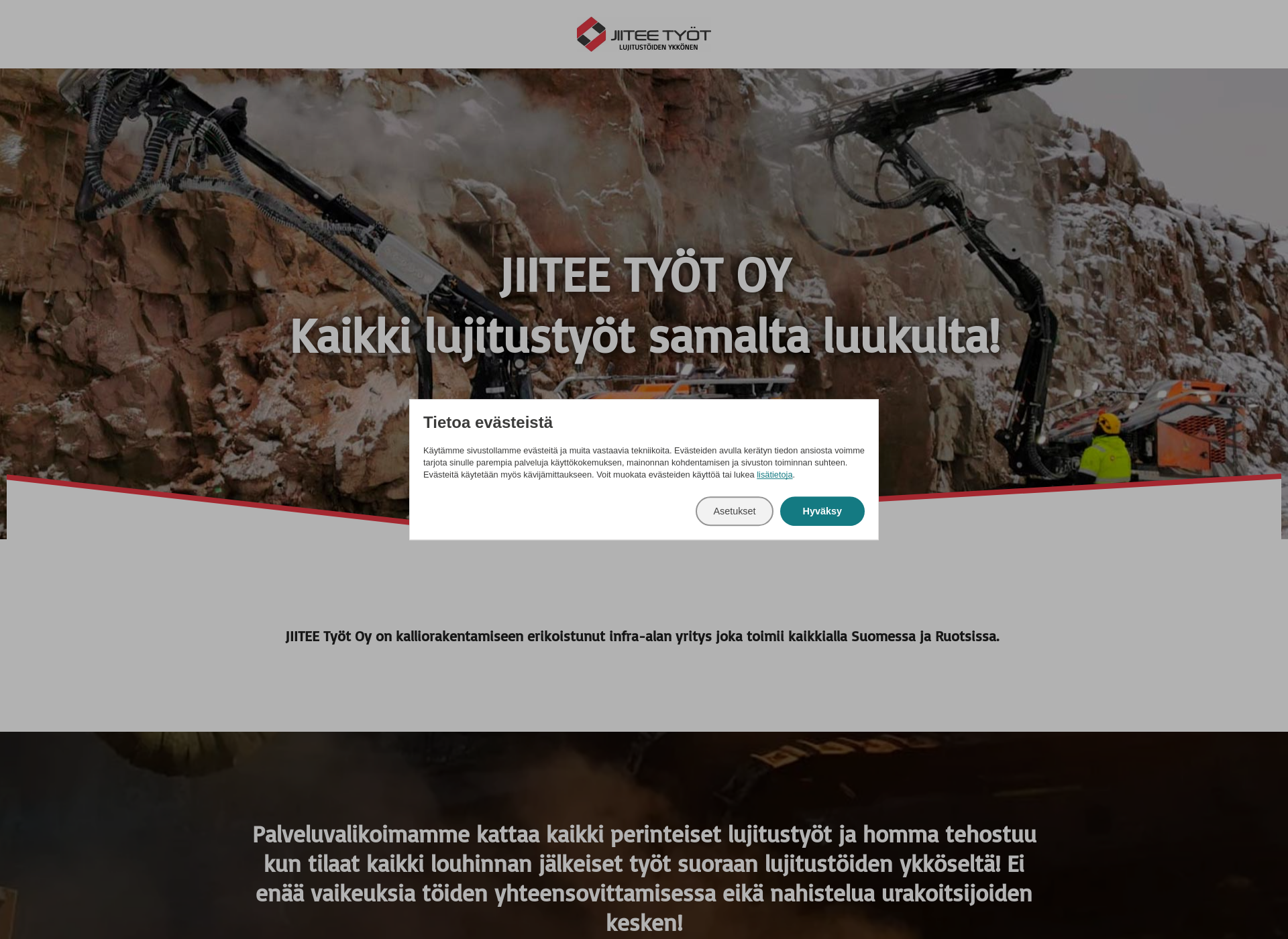 Skärmdump för lujitus.fi