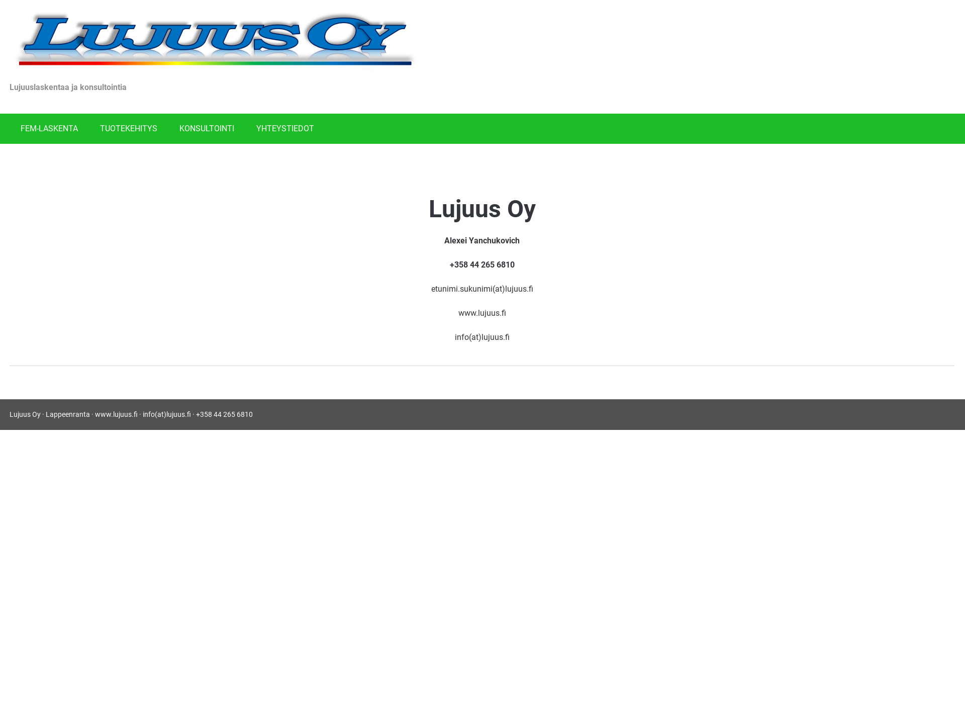 Screenshot for lujuus.fi