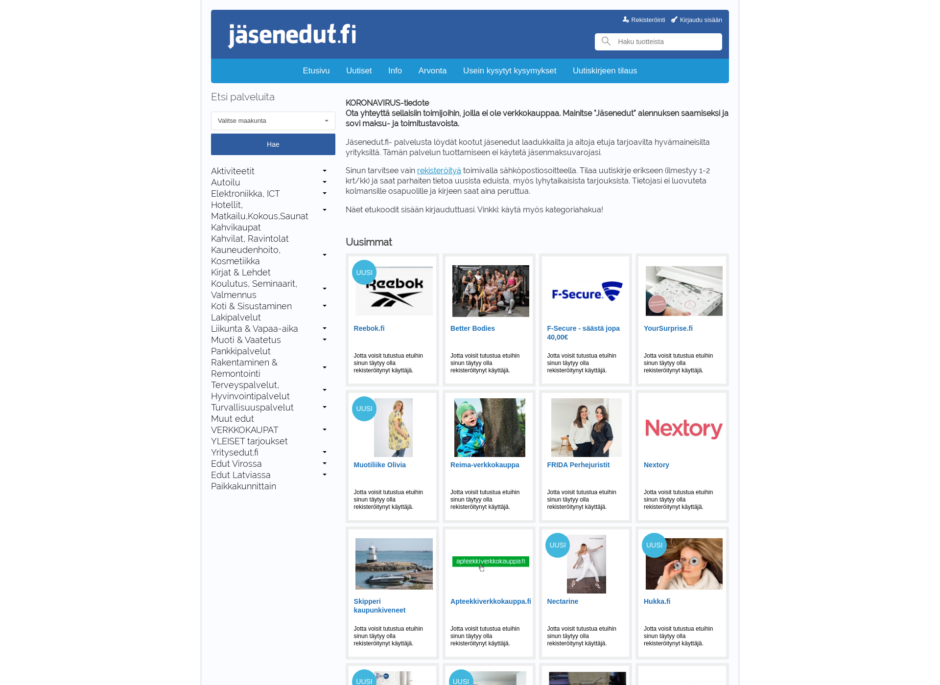 Screenshot for lukijaedut.fi