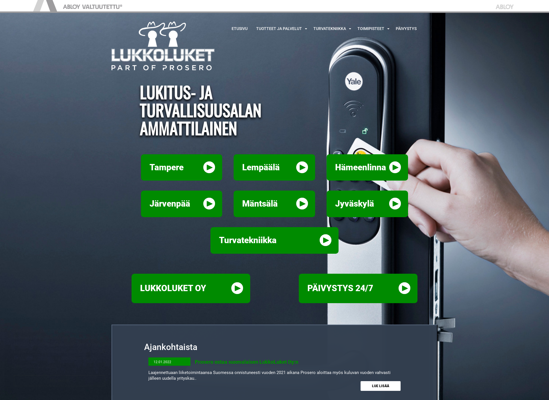 Screenshot for lukkoluket.fi