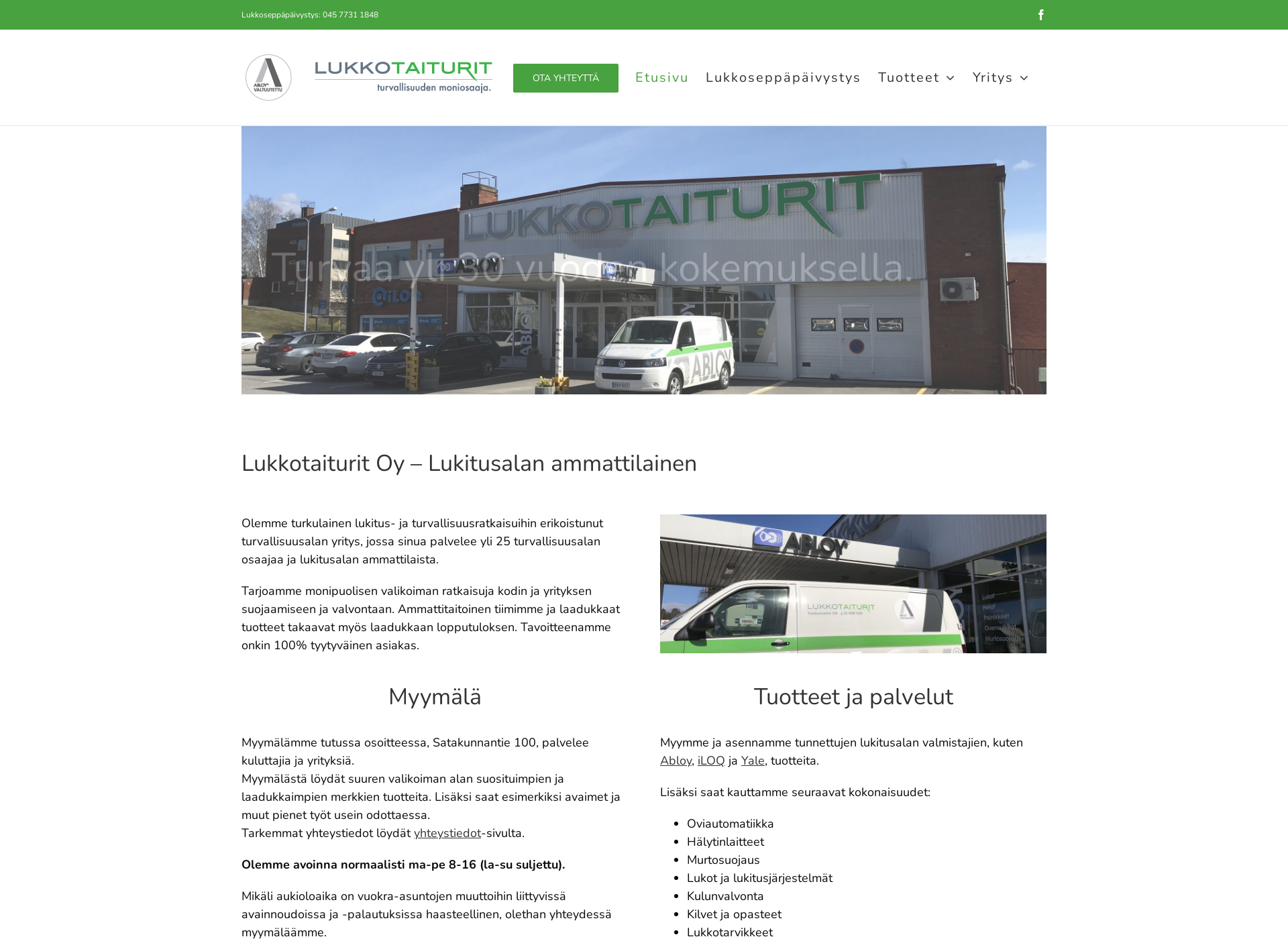 Screenshot for lukkotaiturit.fi