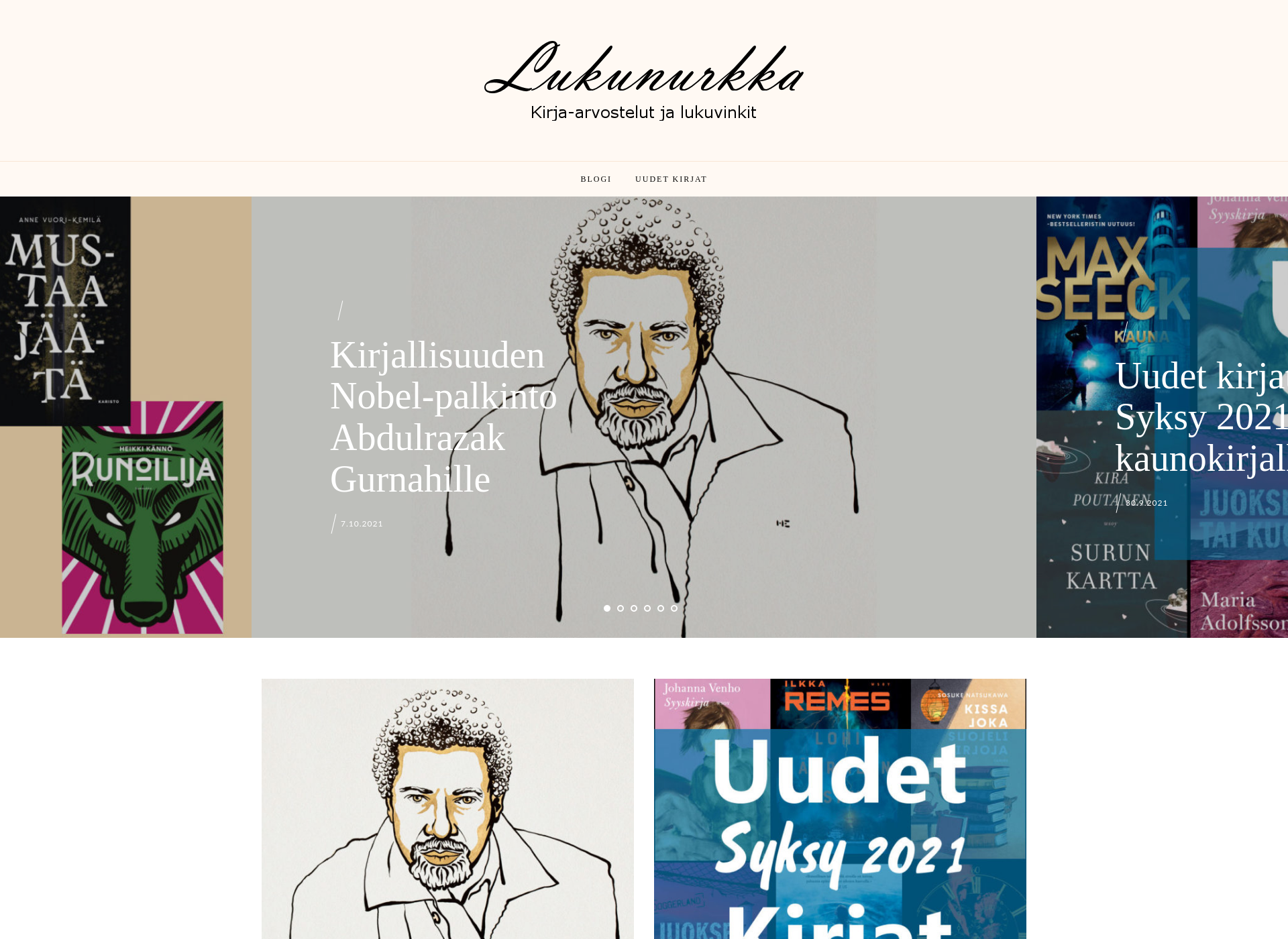 Screenshot for lukunurkka.fi