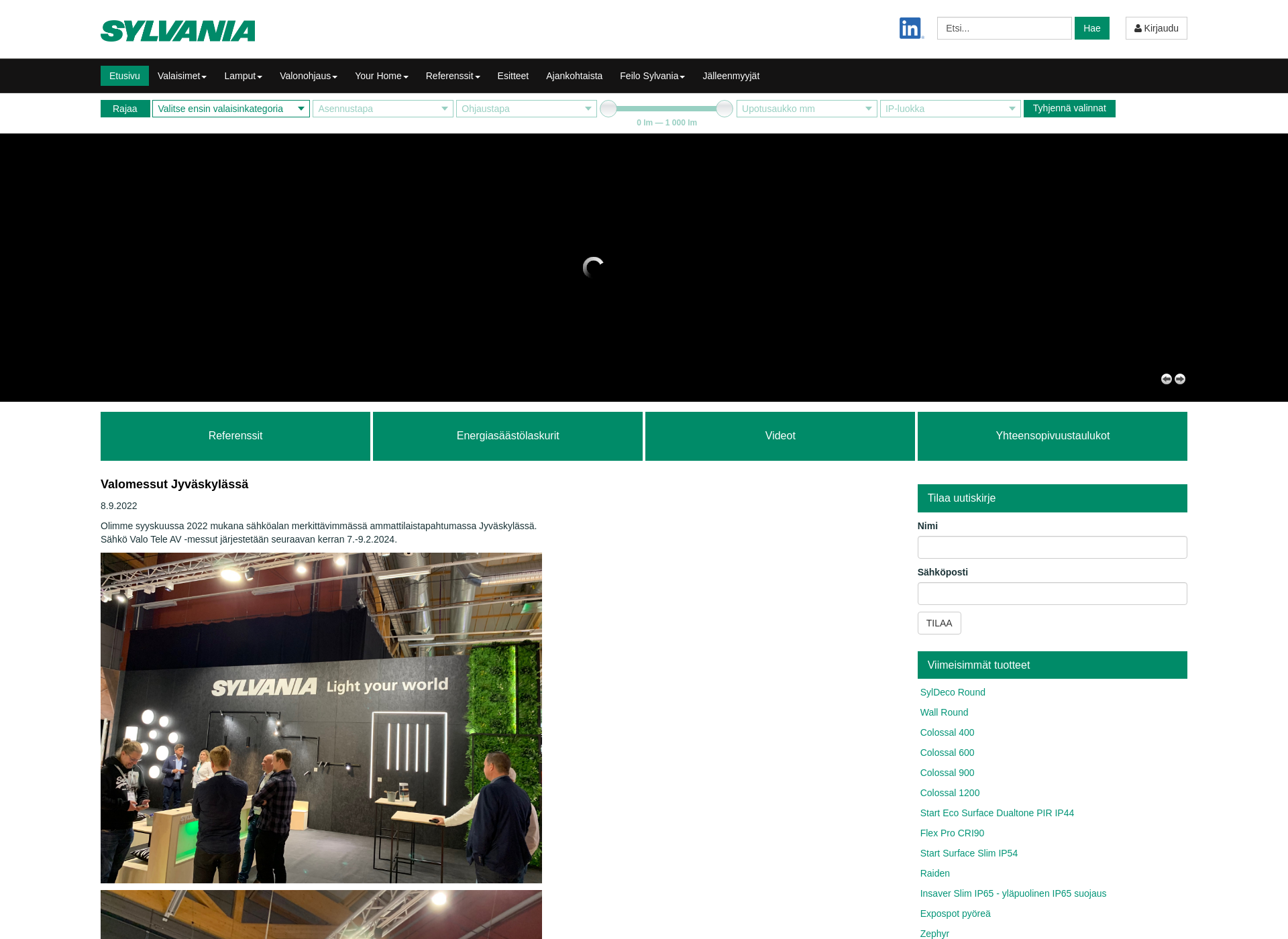 Screenshot for lumiance.fi