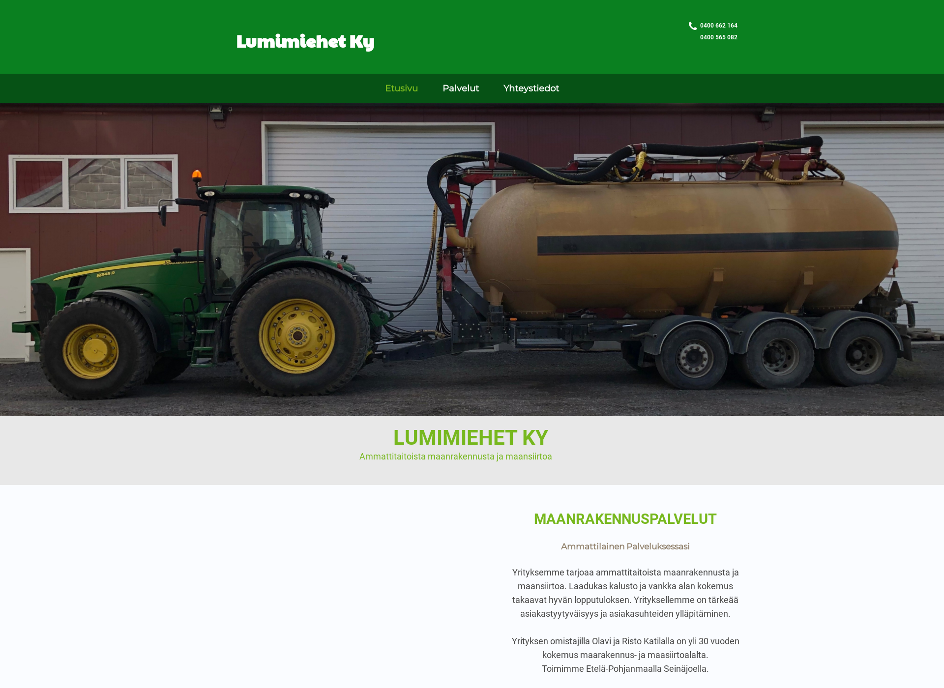 Screenshot for lumimiehet.fi