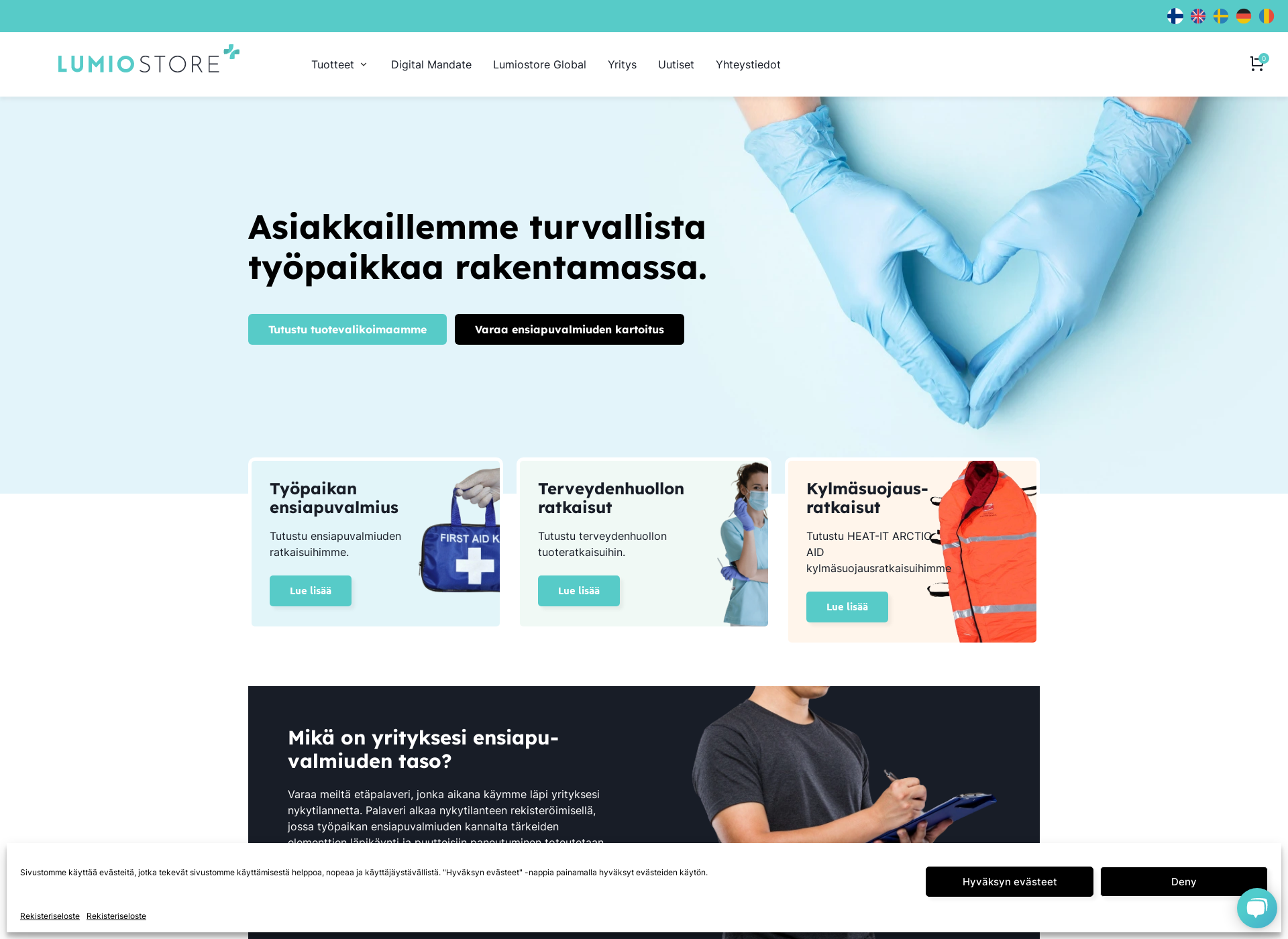 Screenshot for lumioremontti.fi