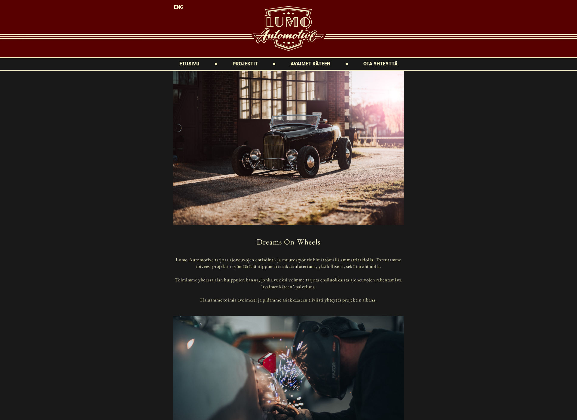 Screenshot for lumoautomotive.com