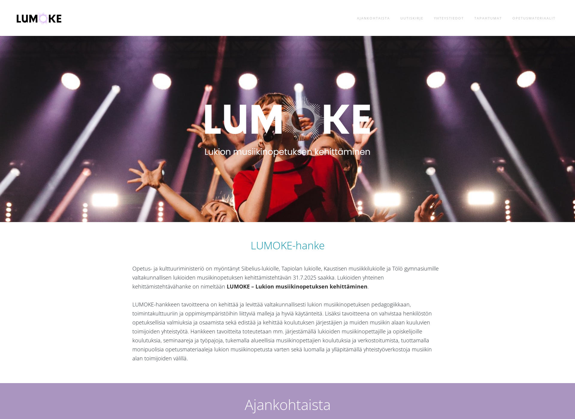 Screenshot for lumoke.fi