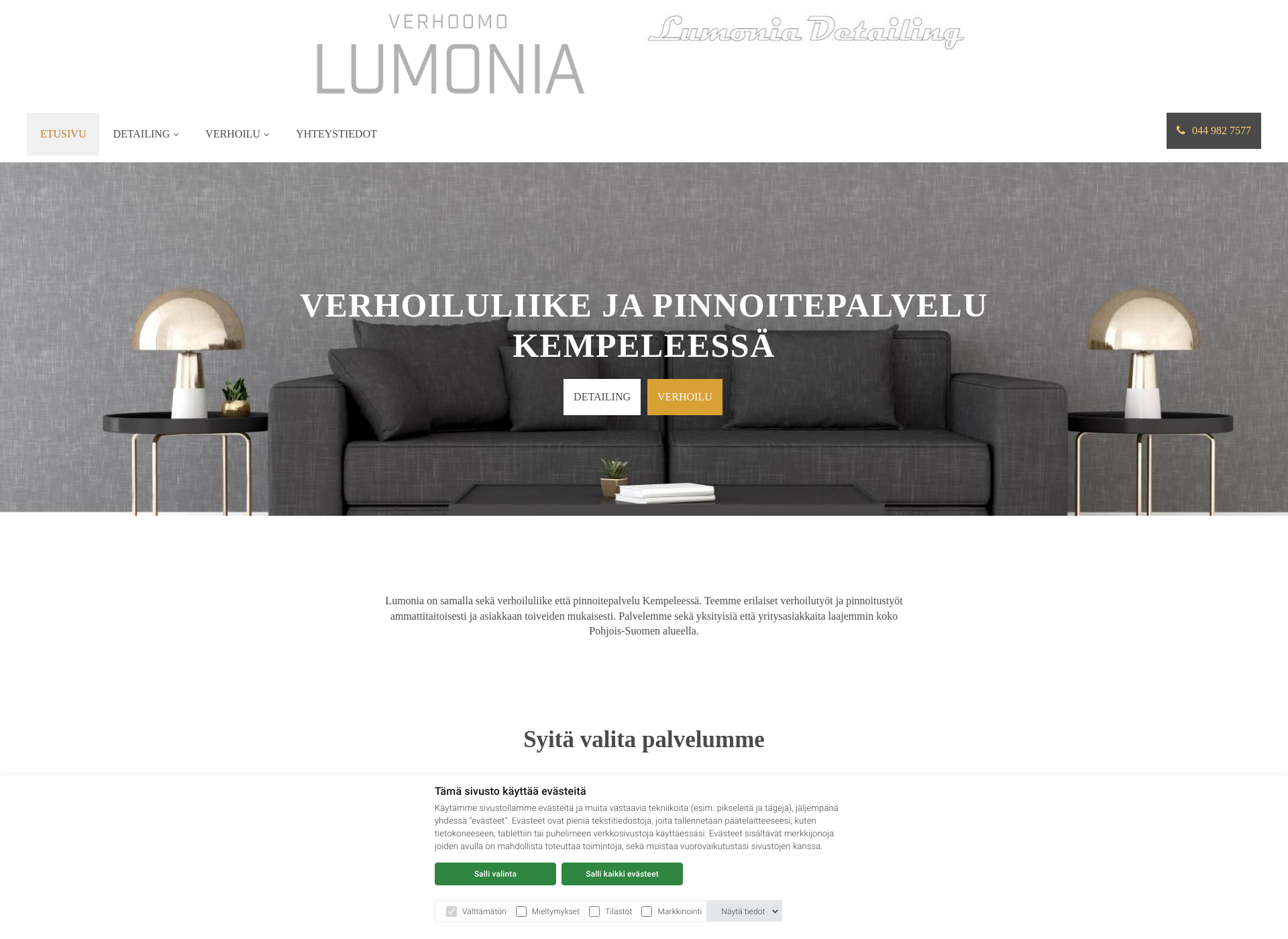Screenshot for lumoniadetailing.fi