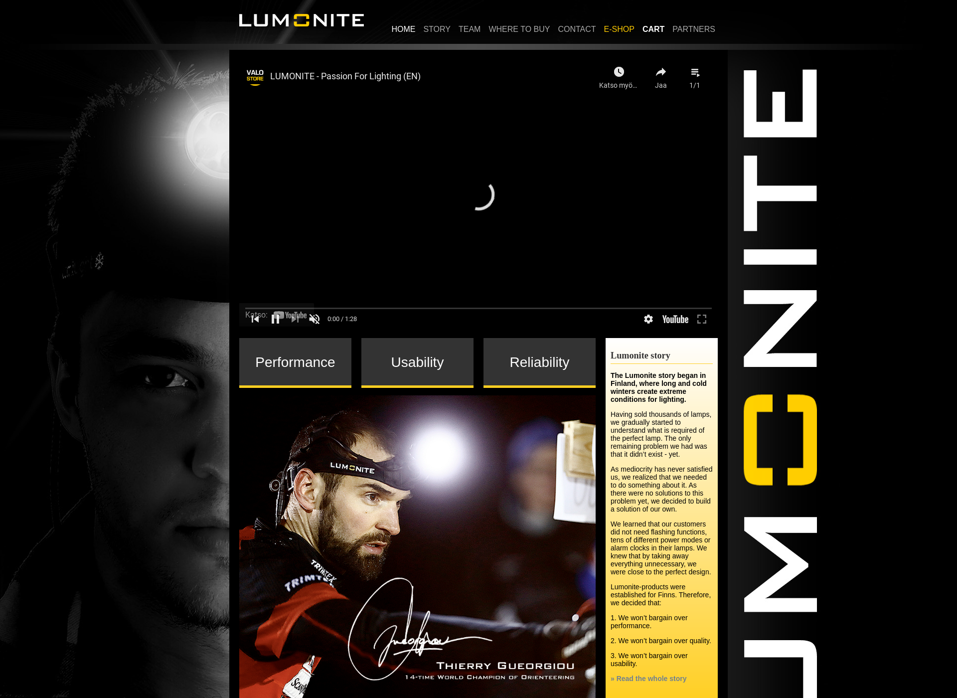 Screenshot for lumonite.fi