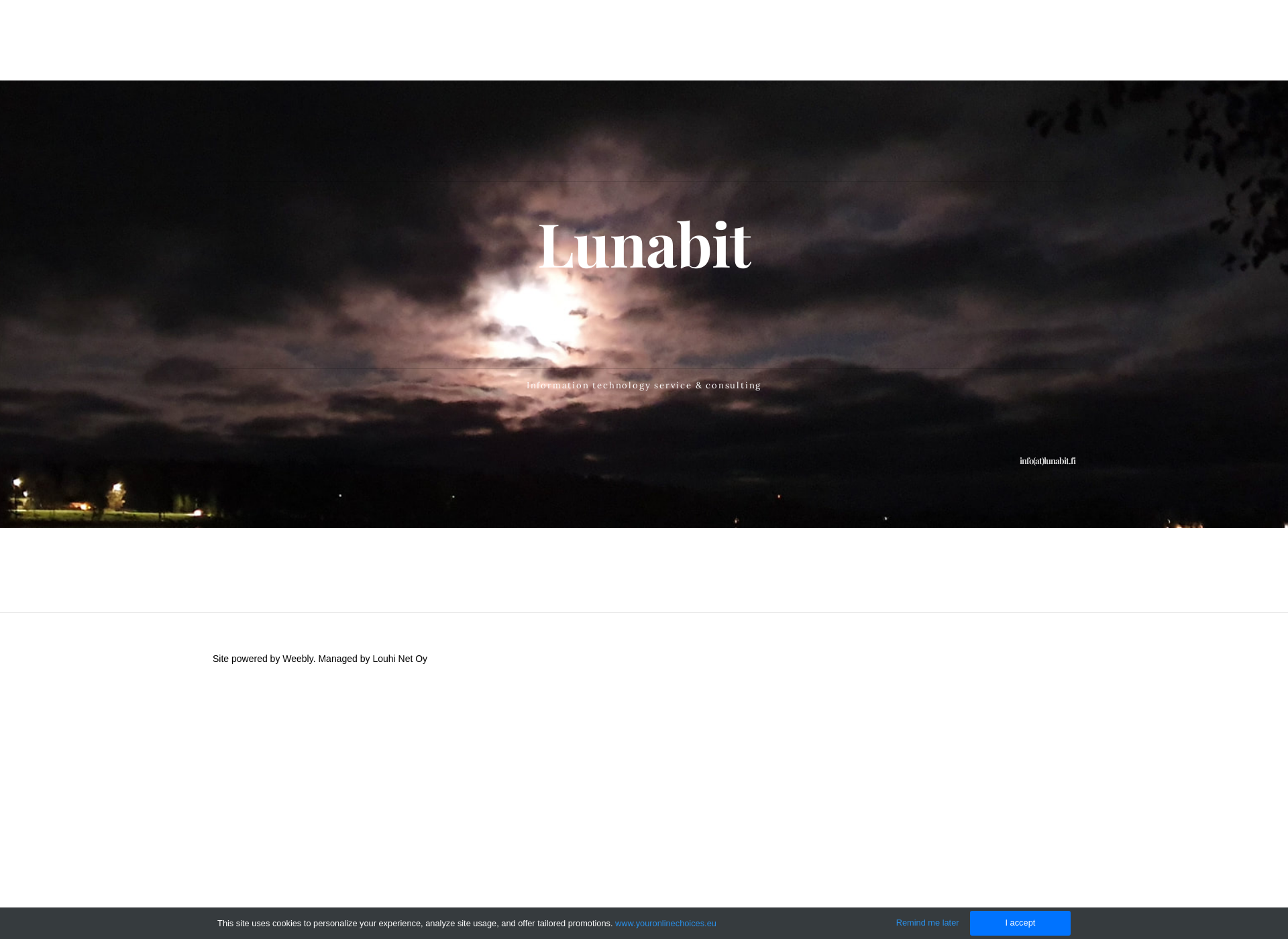 Screenshot for lunabit.fi