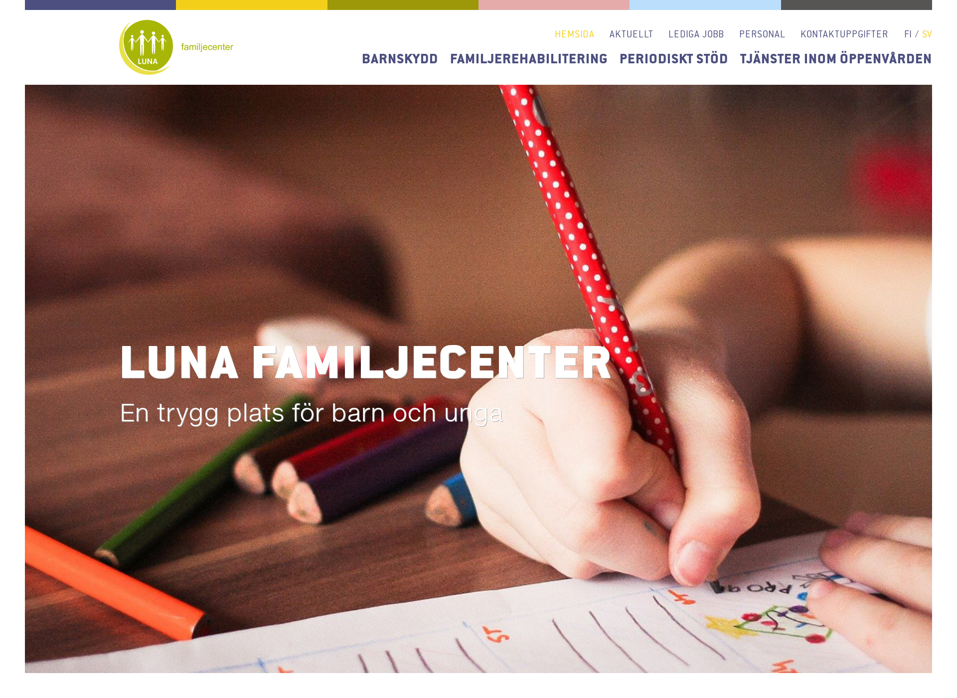 Screenshot for lunafamiljecenter.fi
