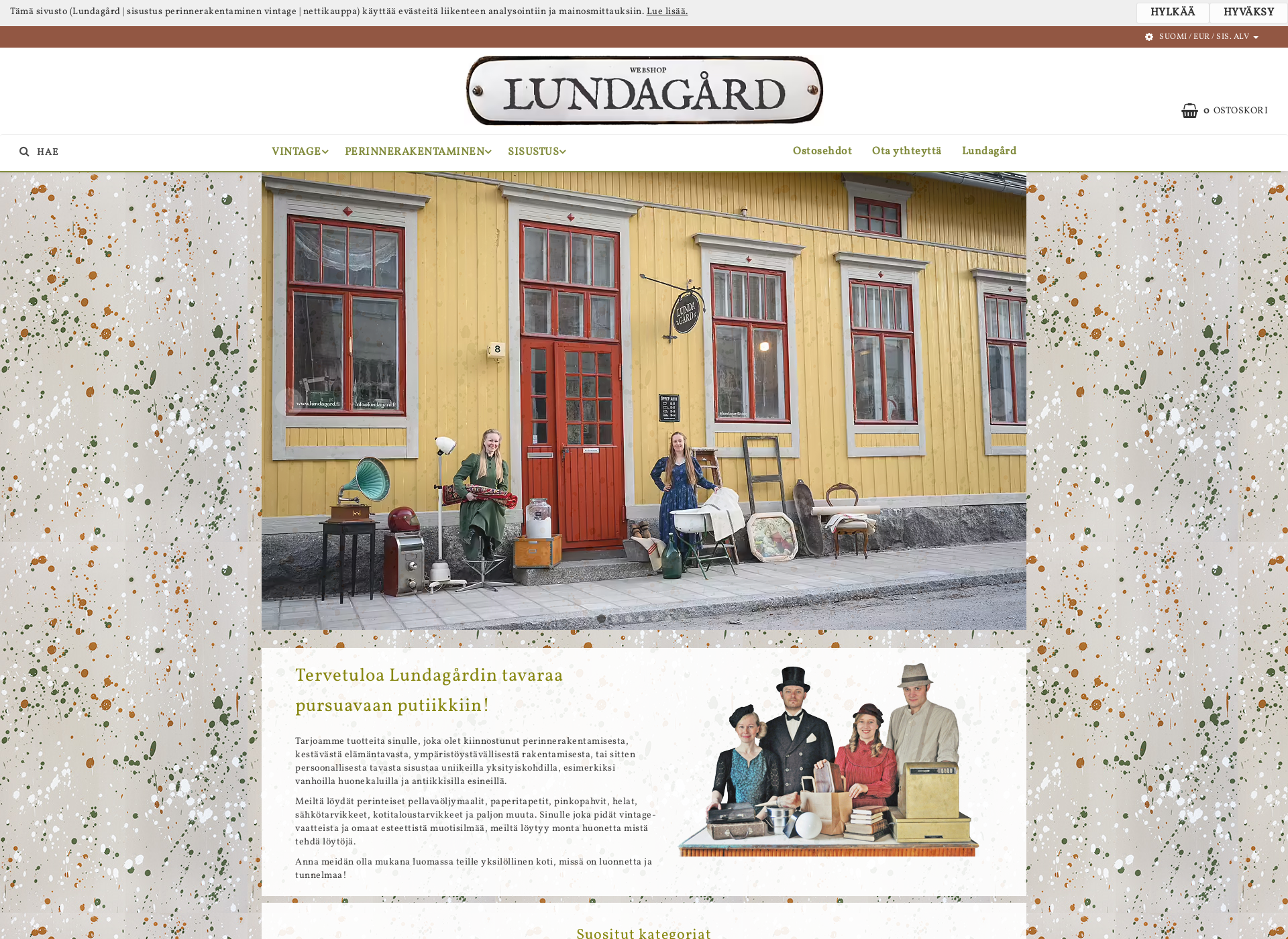 Skärmdump för lundagard.fi