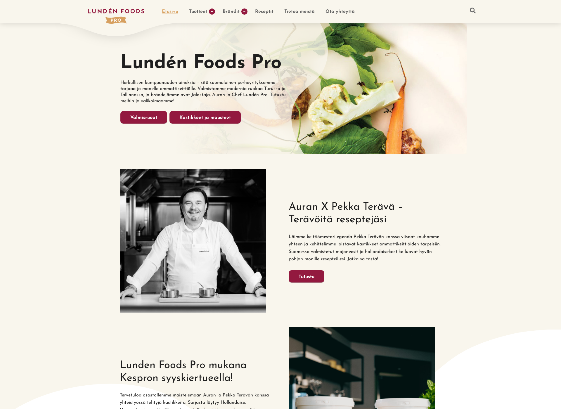 Screenshot for lundenfoodspro.fi