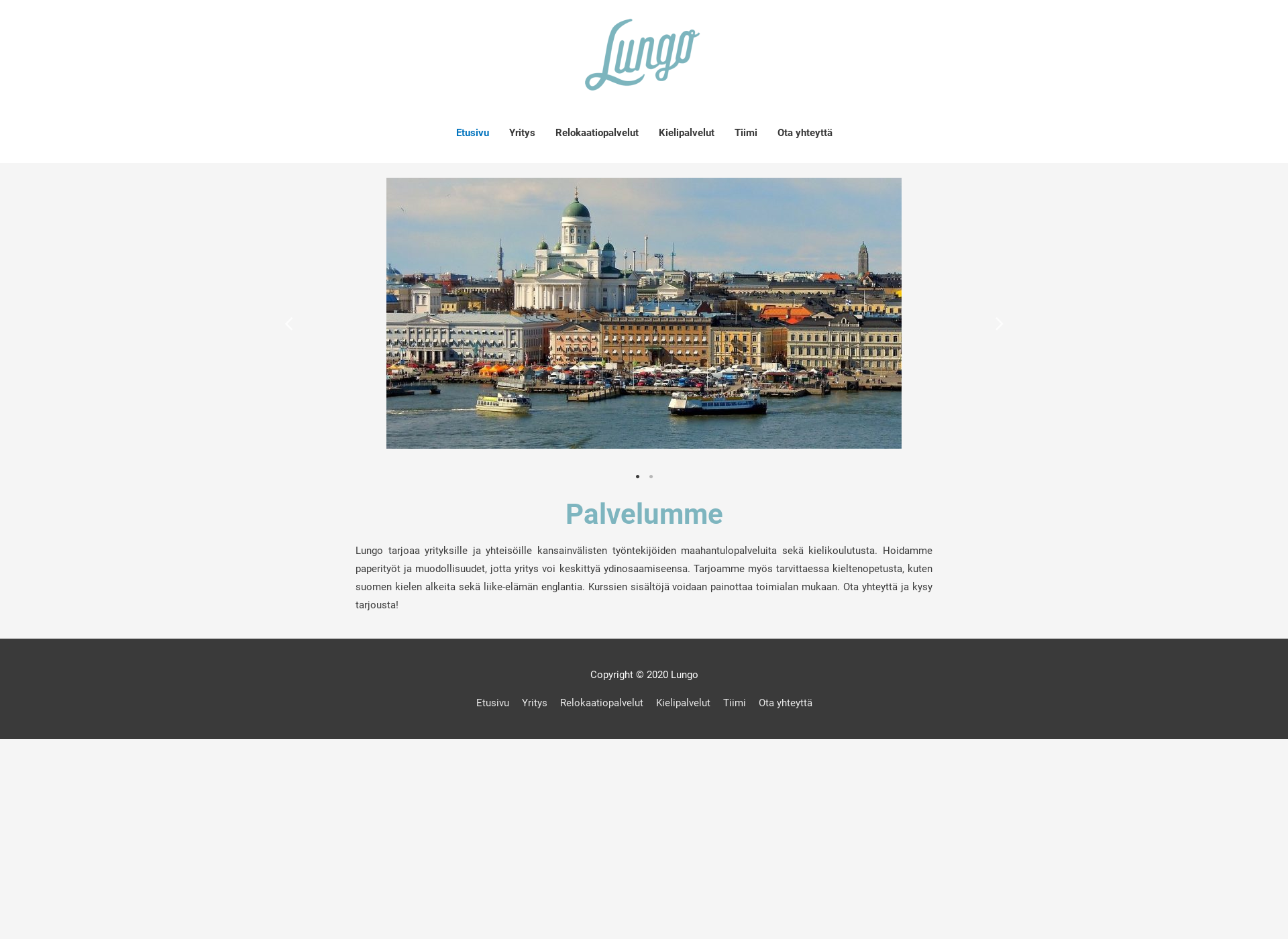 Screenshot for lungo.fi