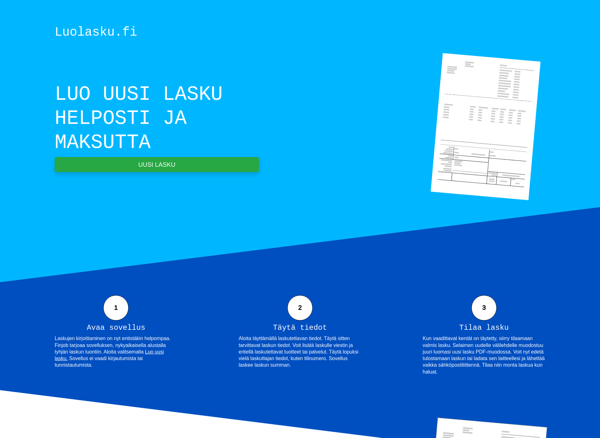Screenshot for luolasku.fi