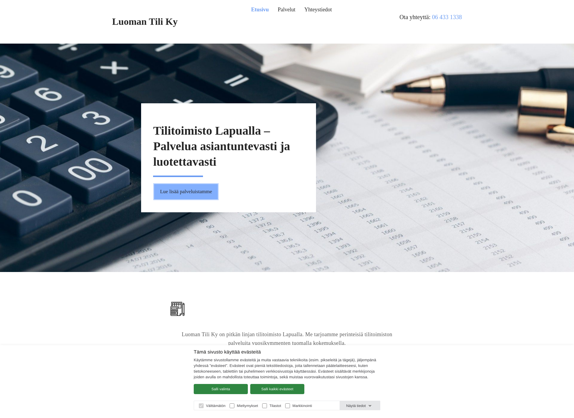 Screenshot for luomantili.fi