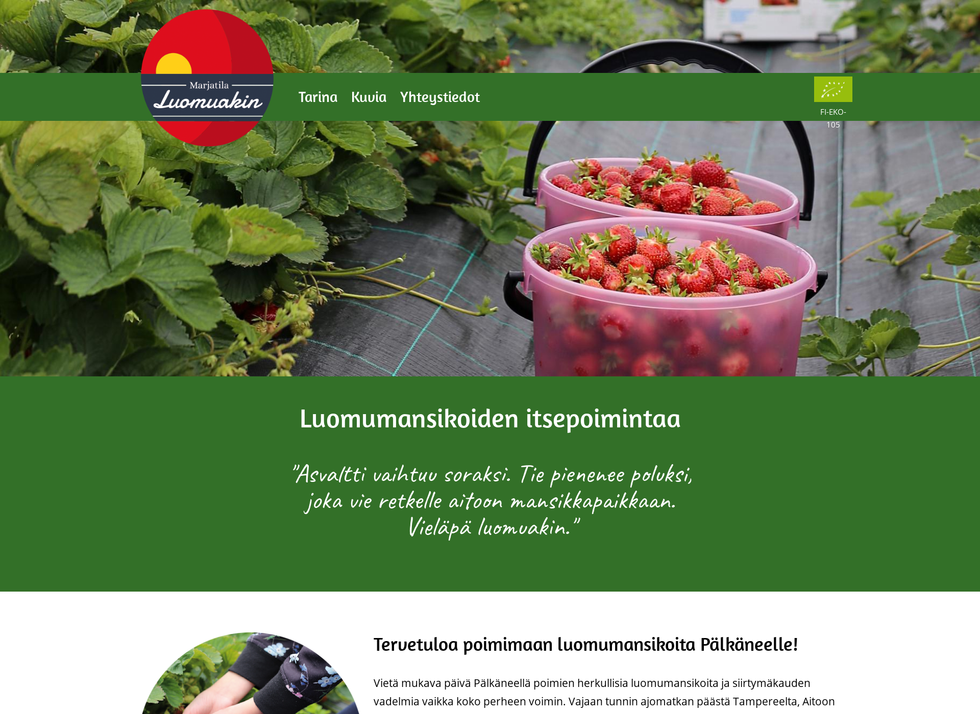 Screenshot for luomuakin.fi