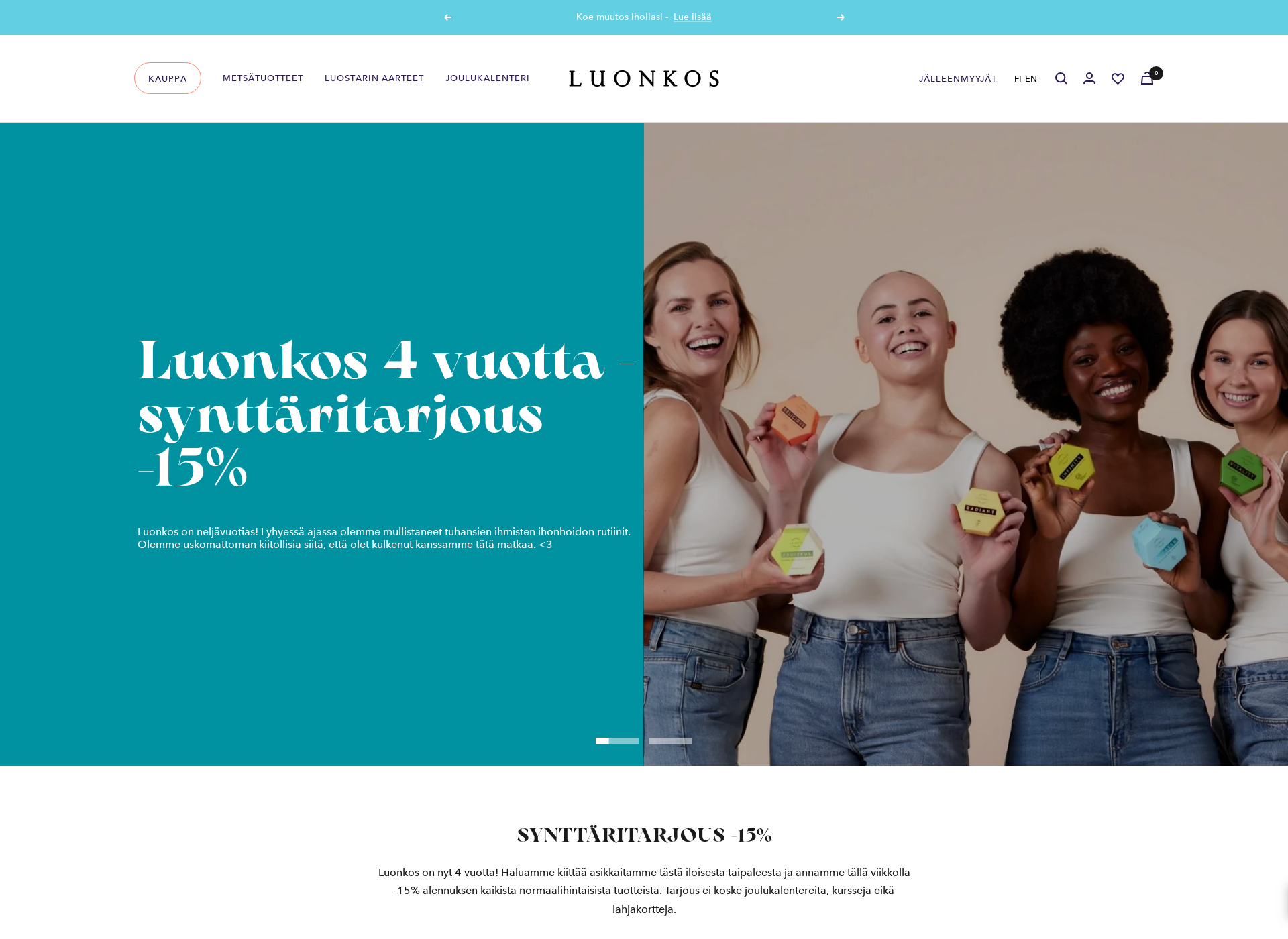Screenshot for luonkos.fi