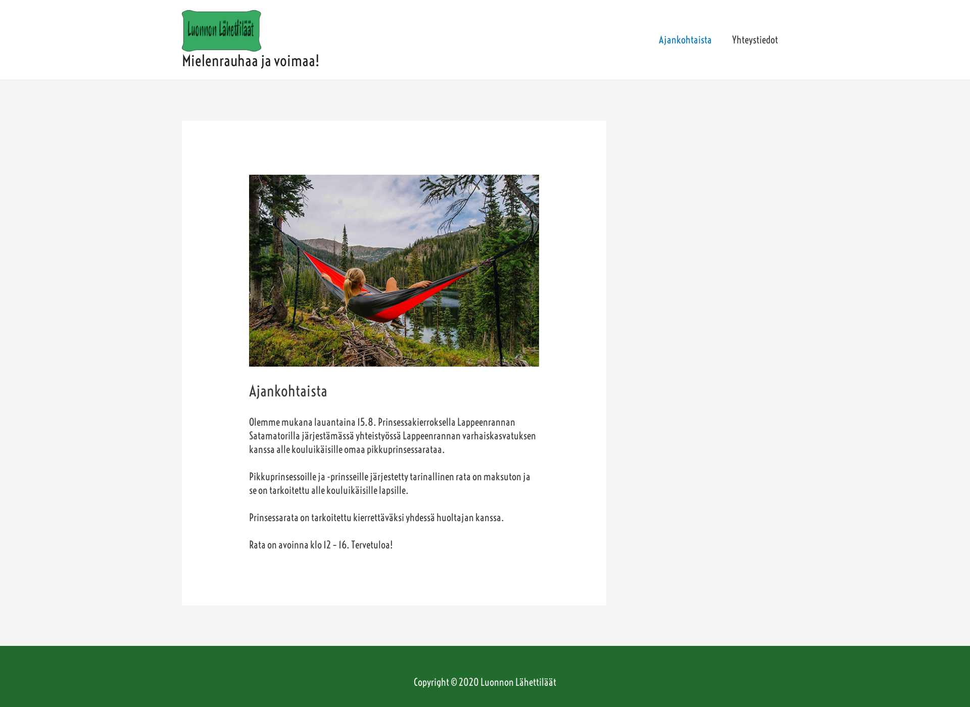 Screenshot for luonnonlahettilaat.fi