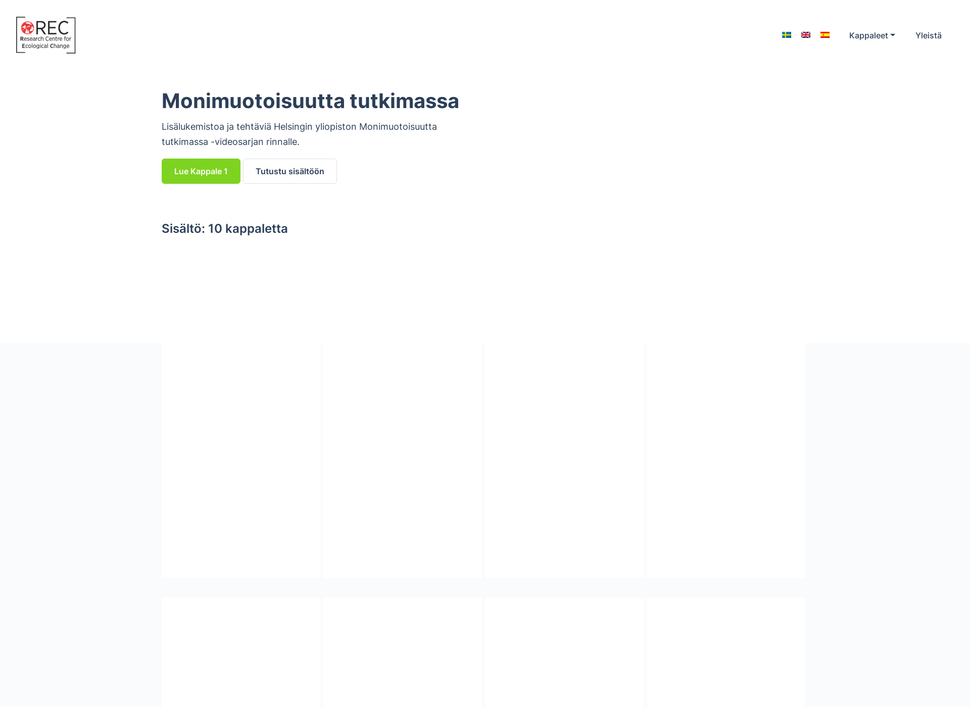 Skärmdump för luonnonmonimuotoisuus.fi