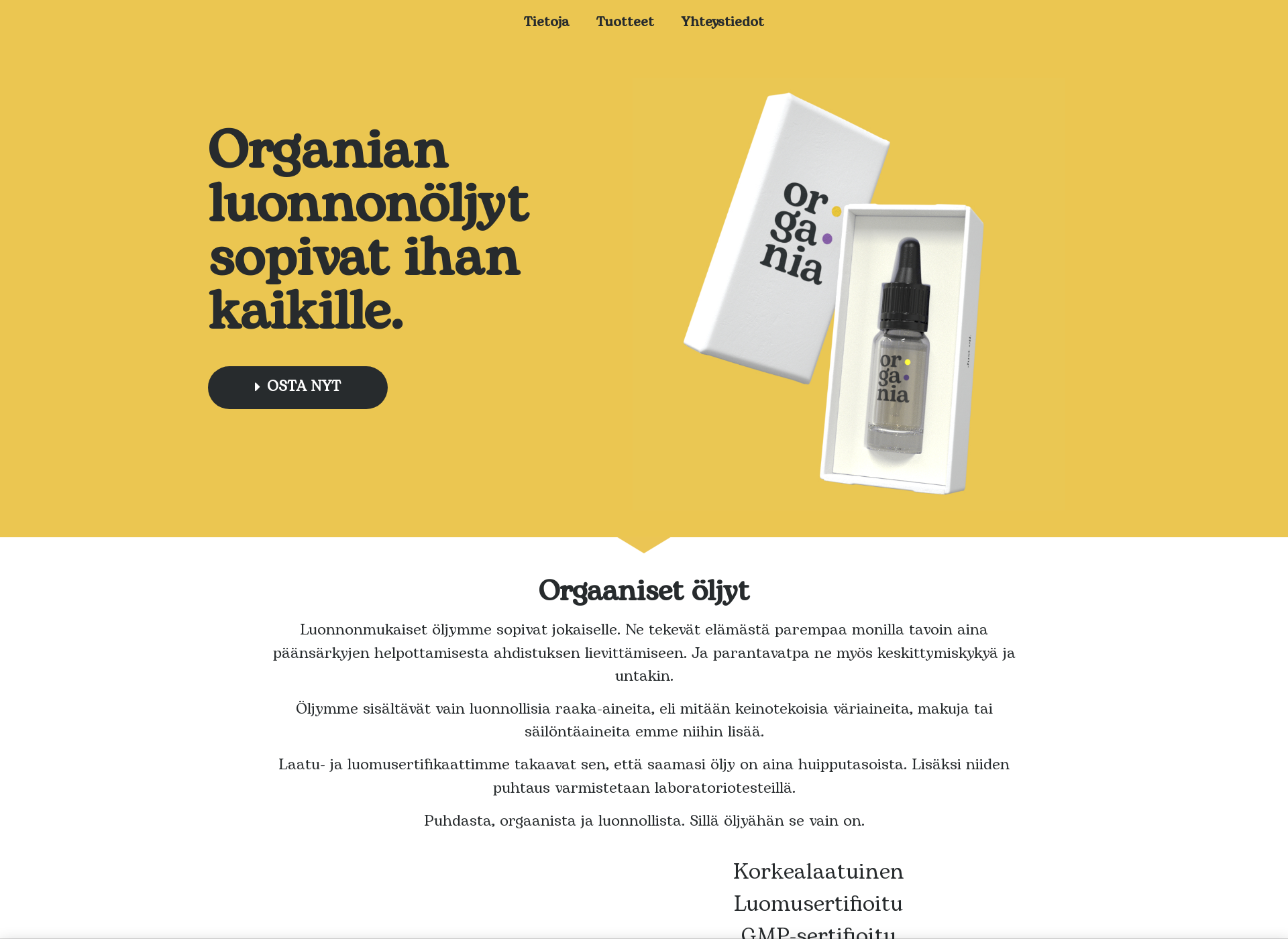 Screenshot for luonnonoljy.fi