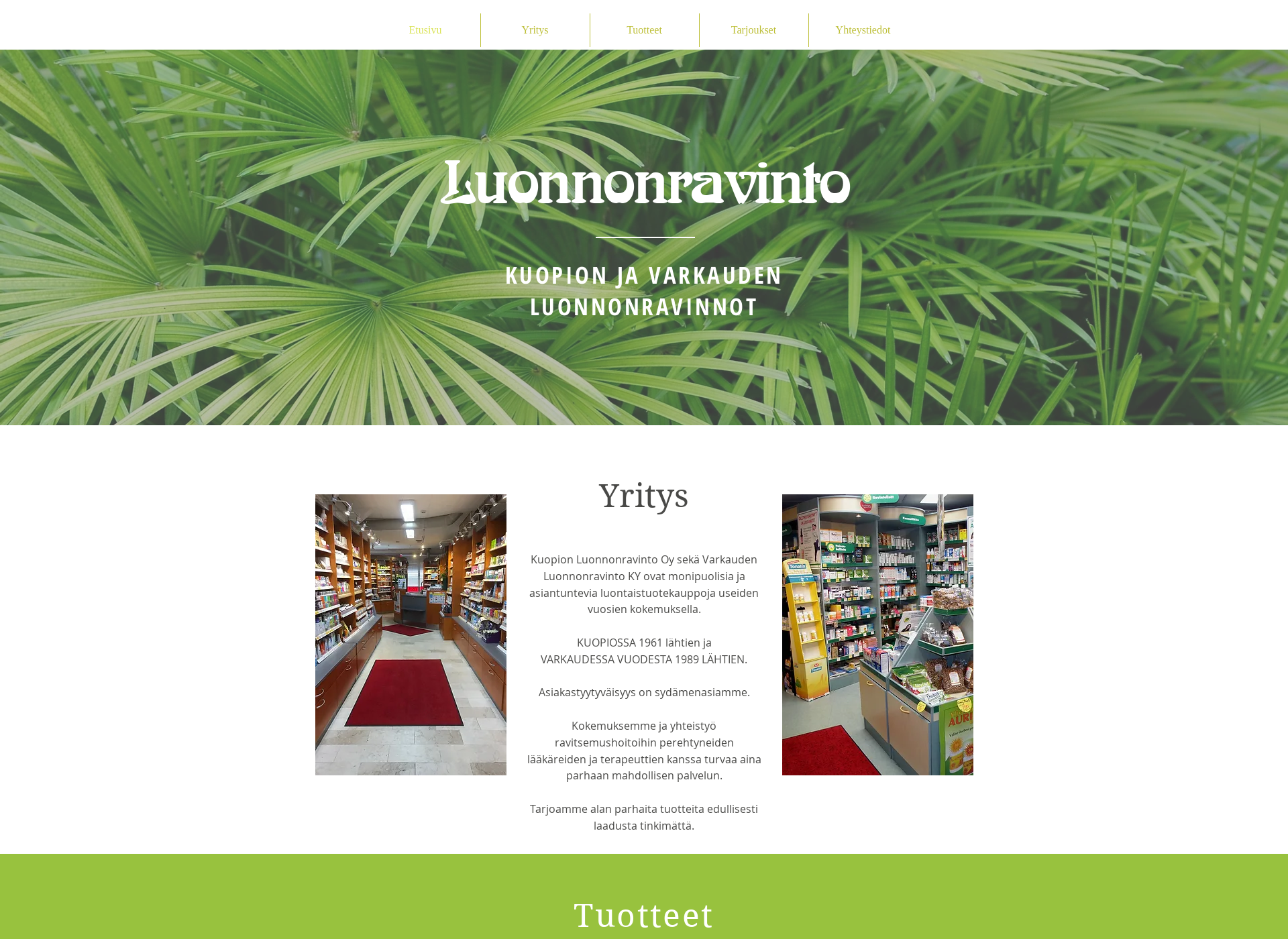 Screenshot for luonnonravinnot.fi