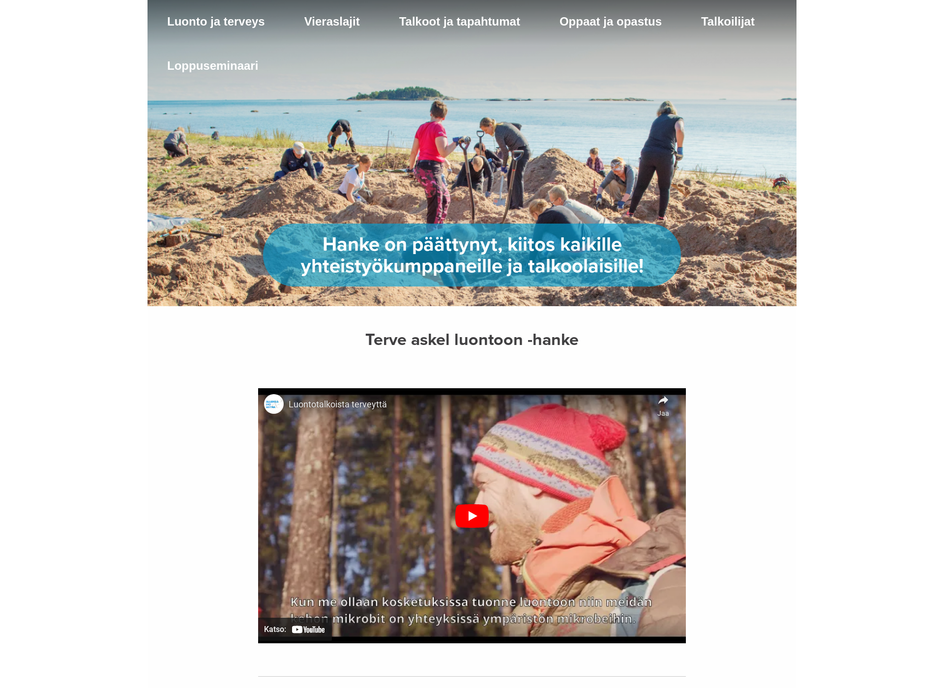 Screenshot for luontoaskel.fi