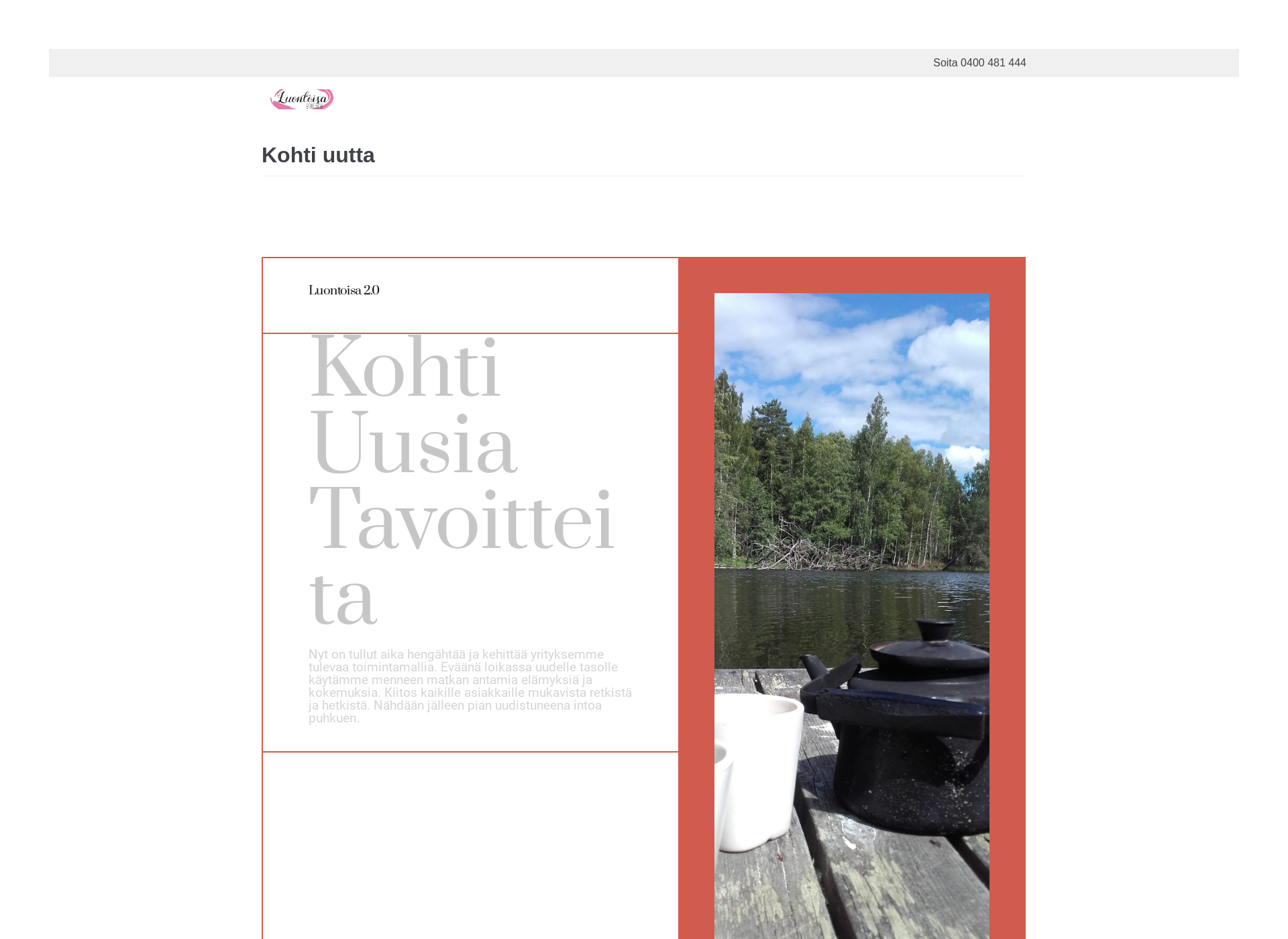 Skärmdump för luontoisa.fi
