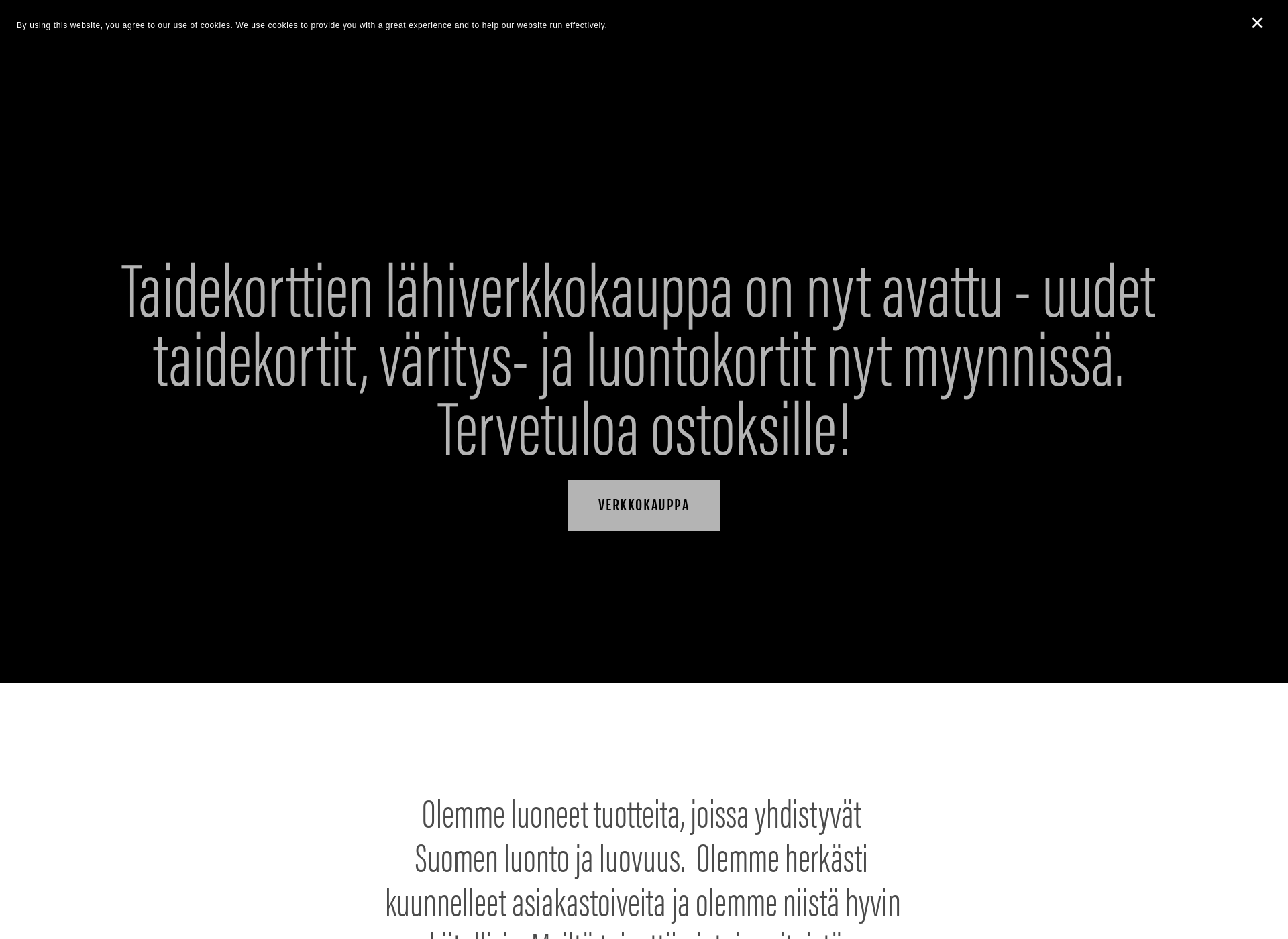 Skärmdump för luontokortti.fi