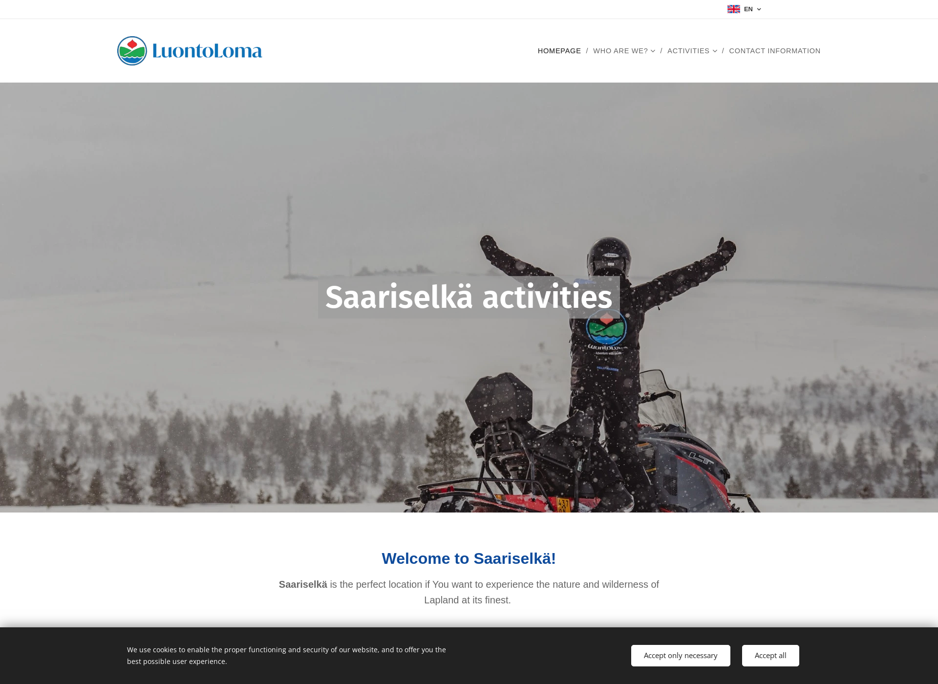 Screenshot for luontoloma.fi