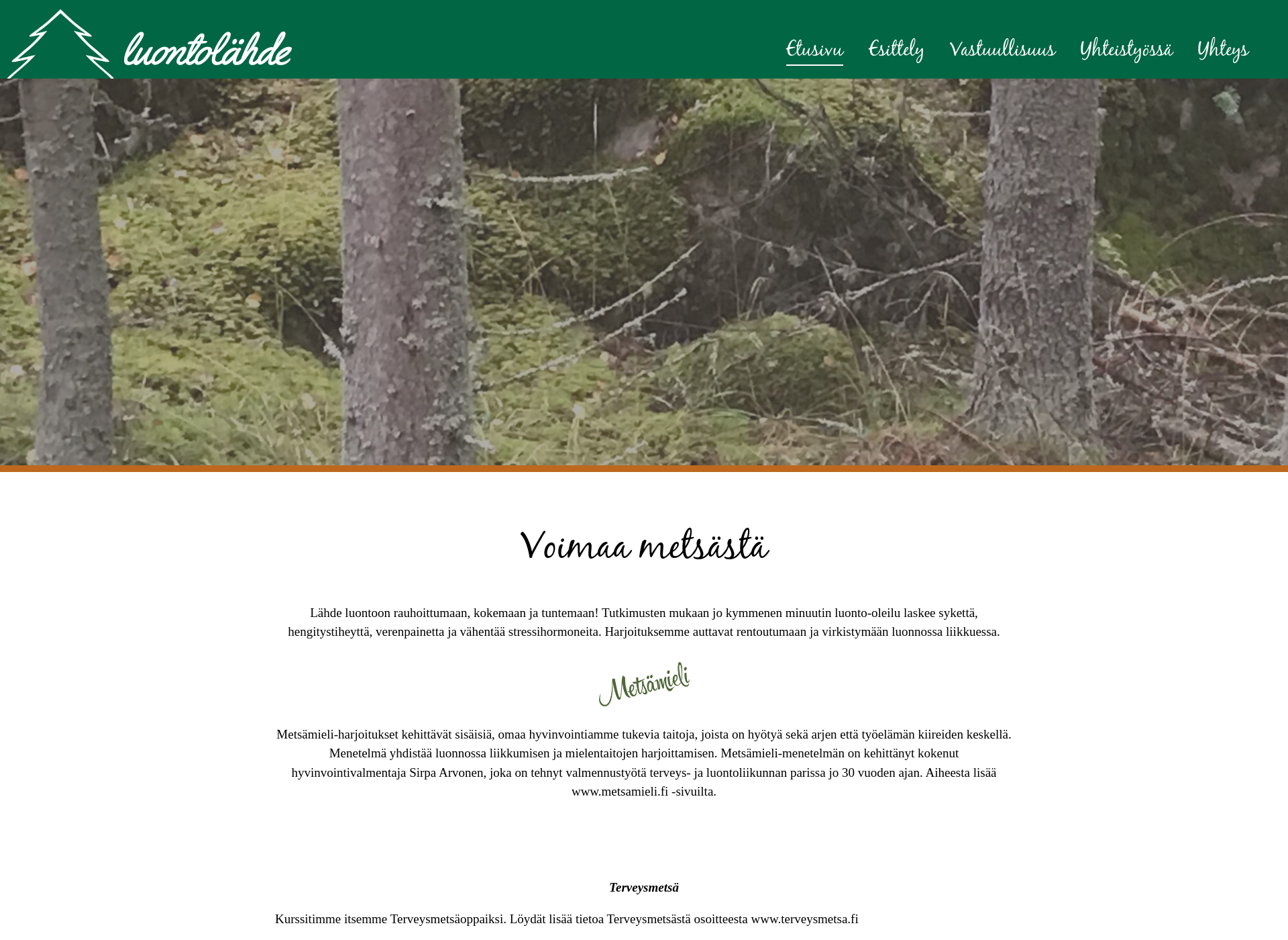 Screenshot for luontolähde.fi