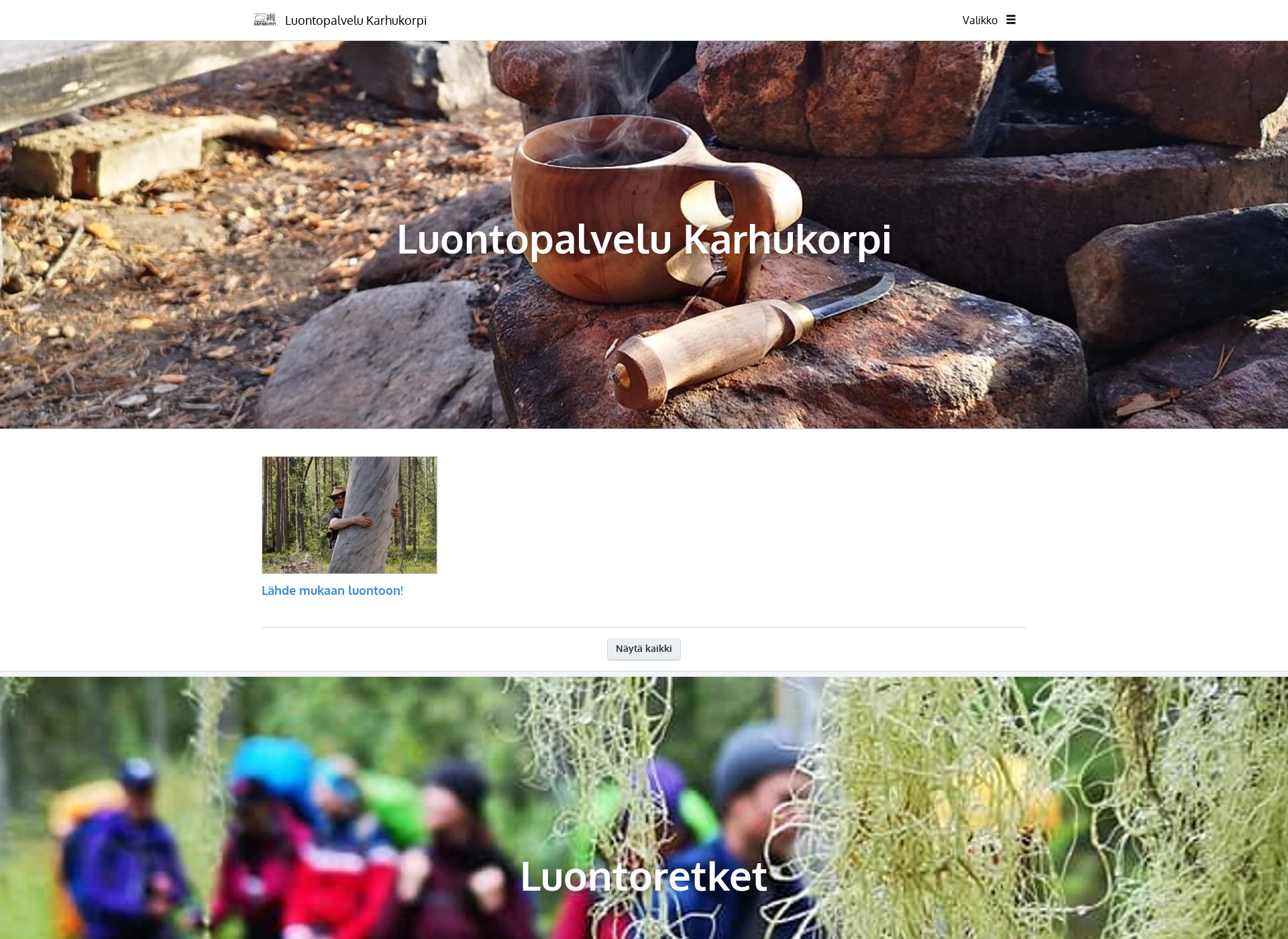 Screenshot for luontopalvelukarhukorpi.fi