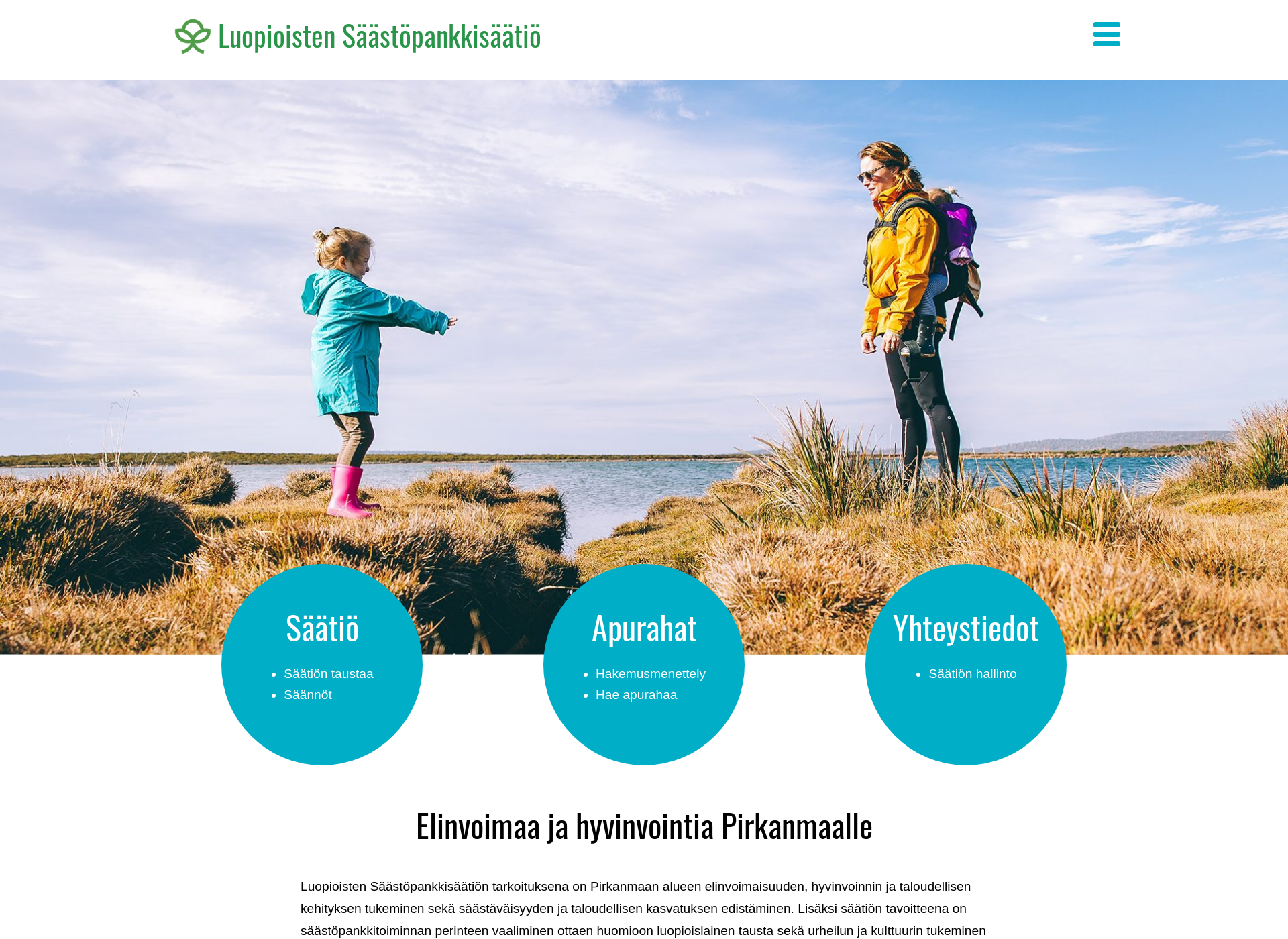 Skärmdump för luopioistensps.fi
