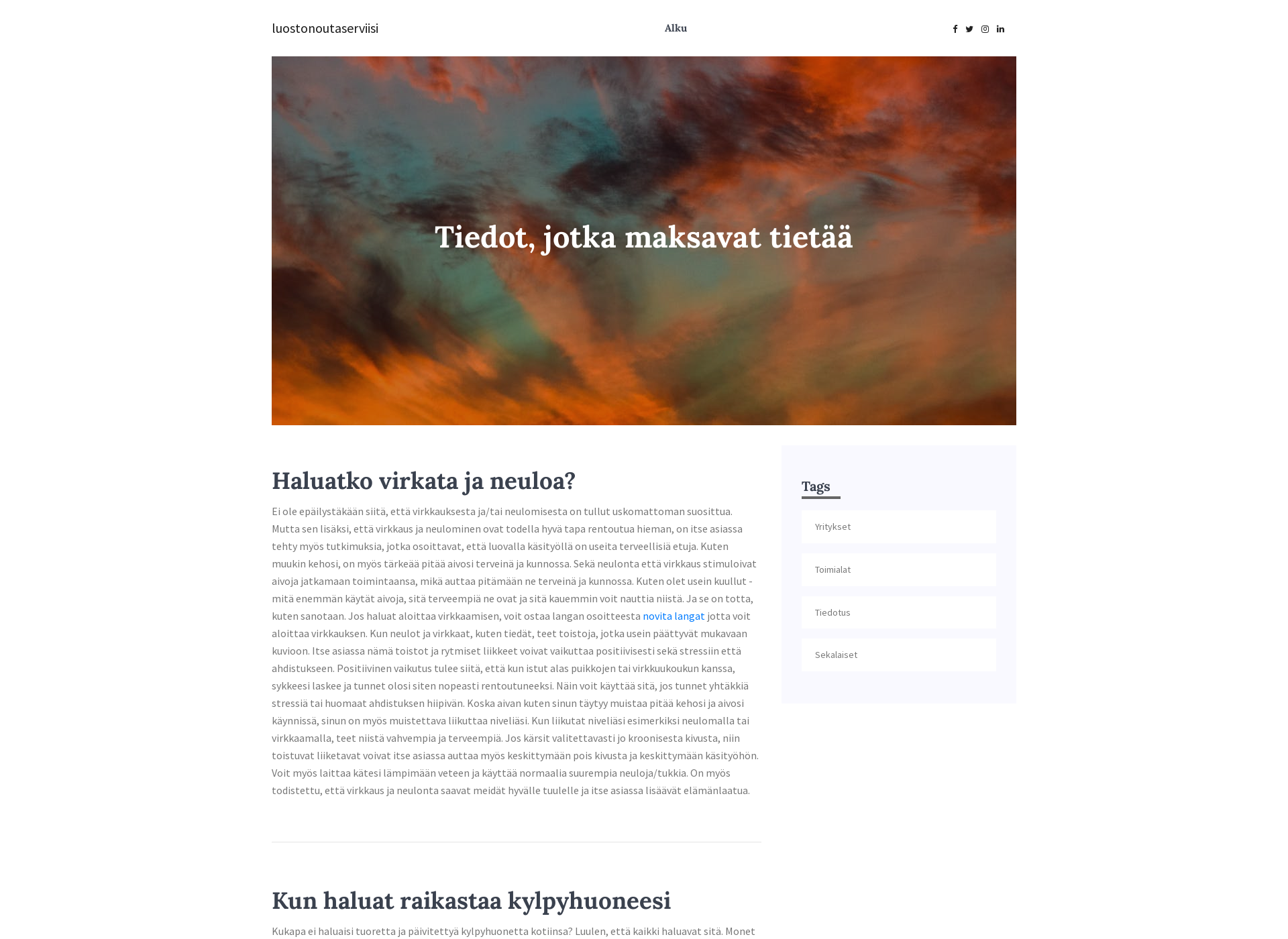 Screenshot for luostonoutaserviisi.fi