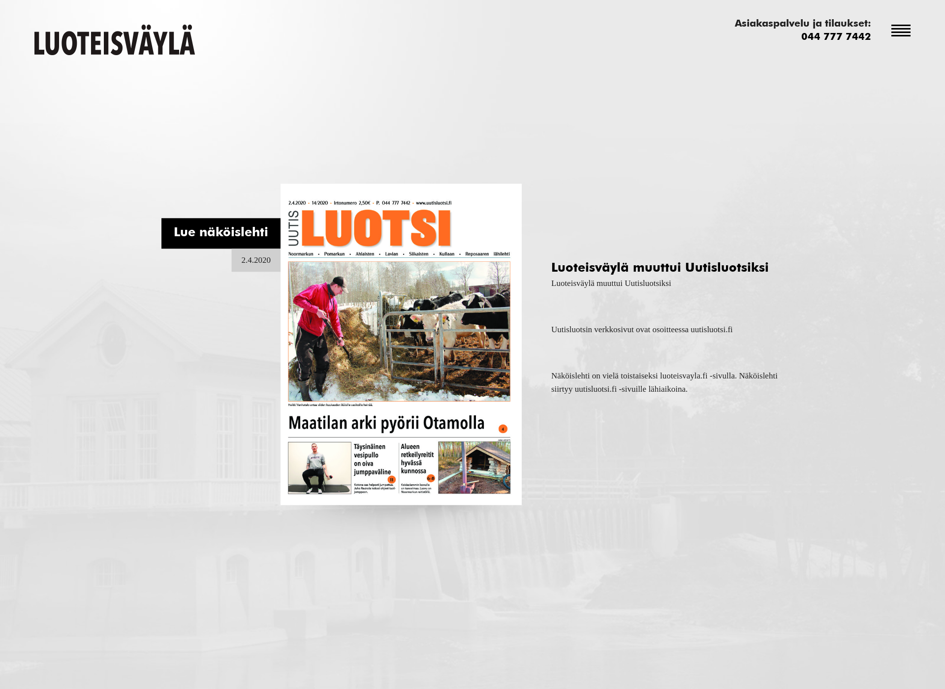 Screenshot for luoteissatakunta.fi