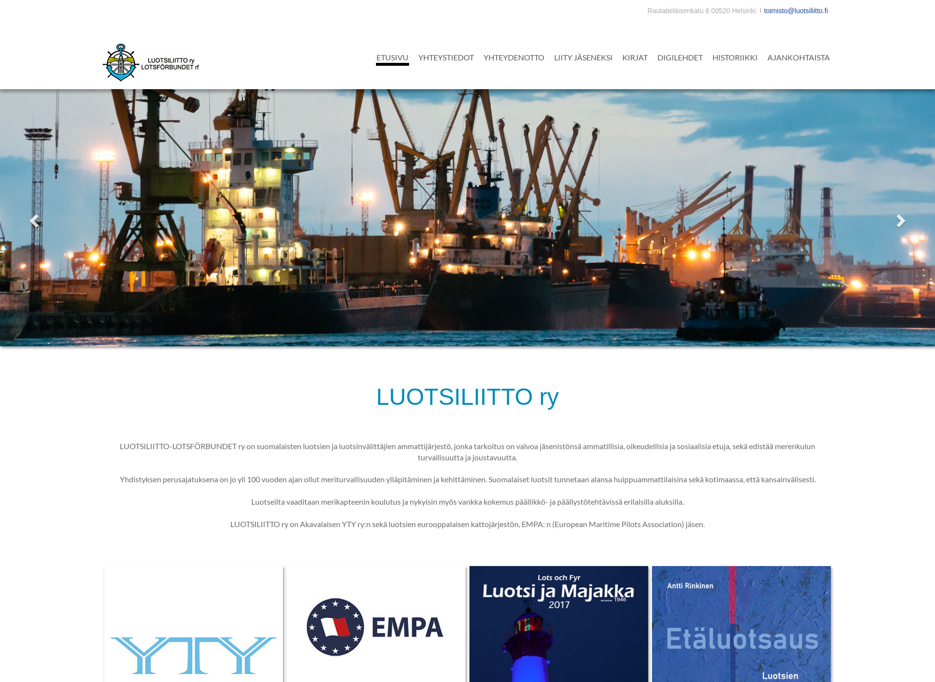 Screenshot for luotsiliitto.fi