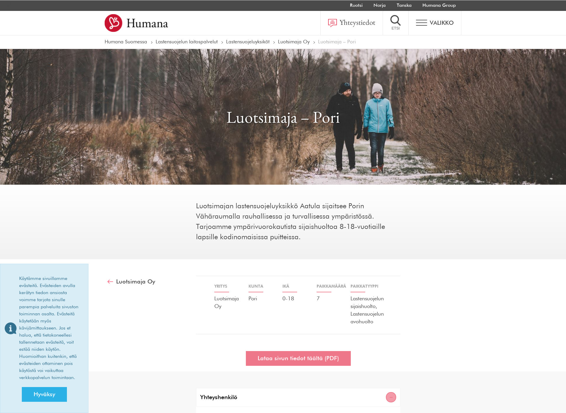 Screenshot for luotsimaja.fi