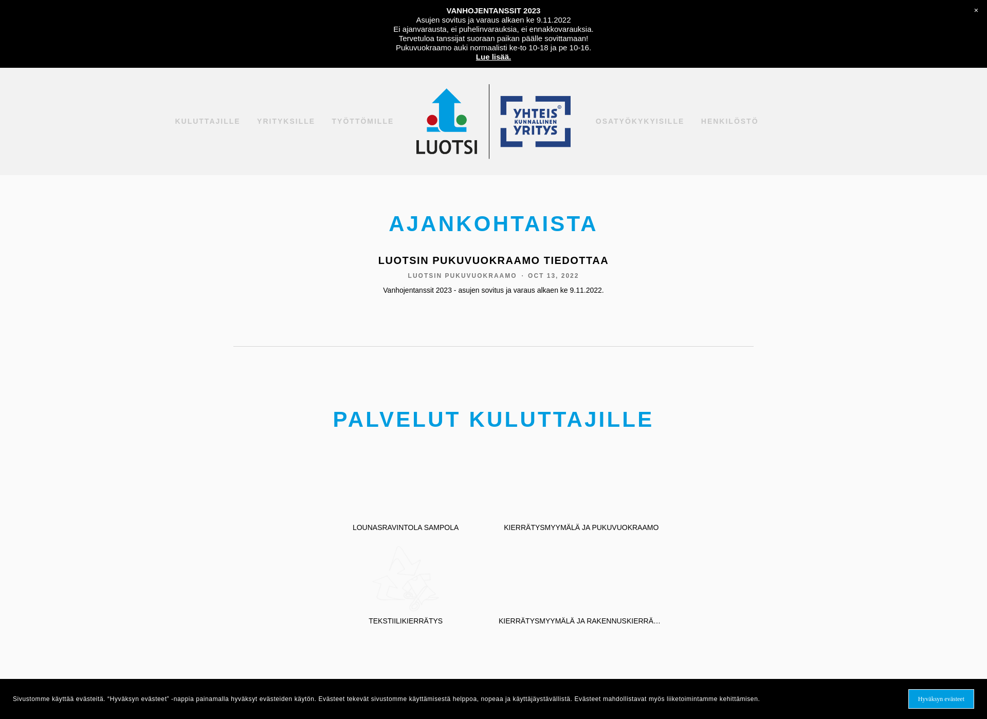 Screenshot for luotsisaatio.fi