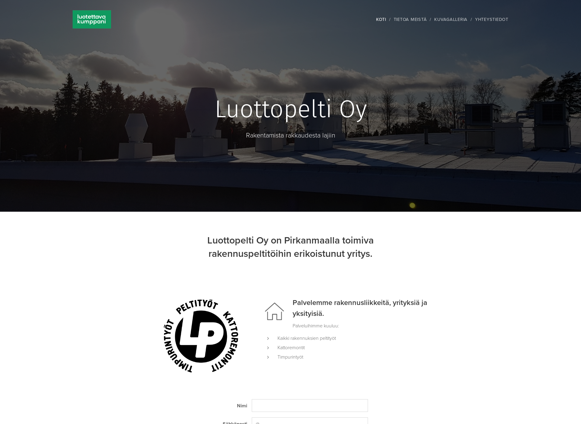 Screenshot for luottopelti.fi
