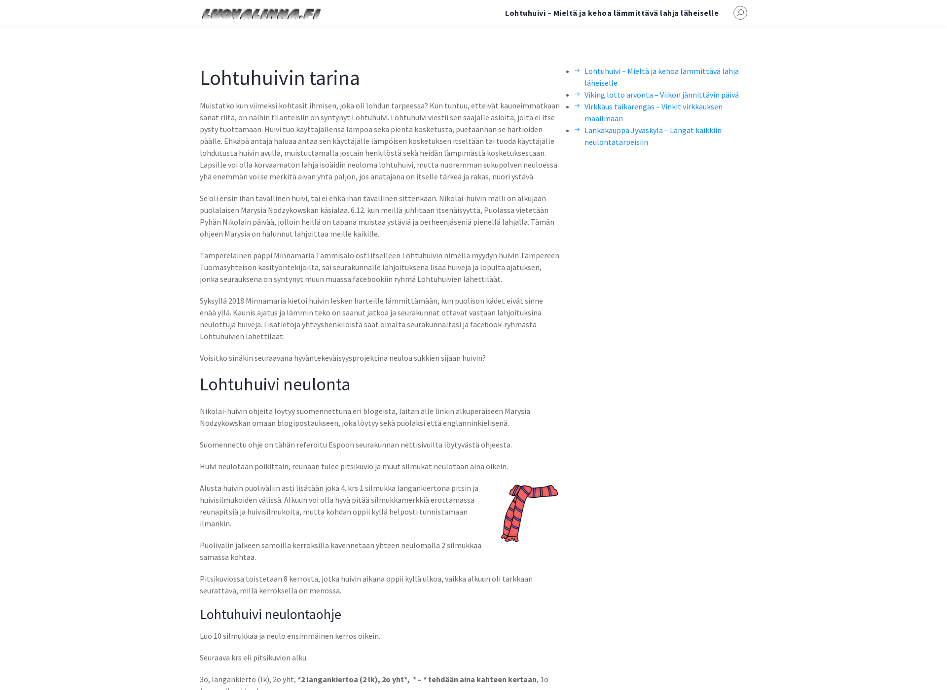 Screenshot for luovalinna.fi