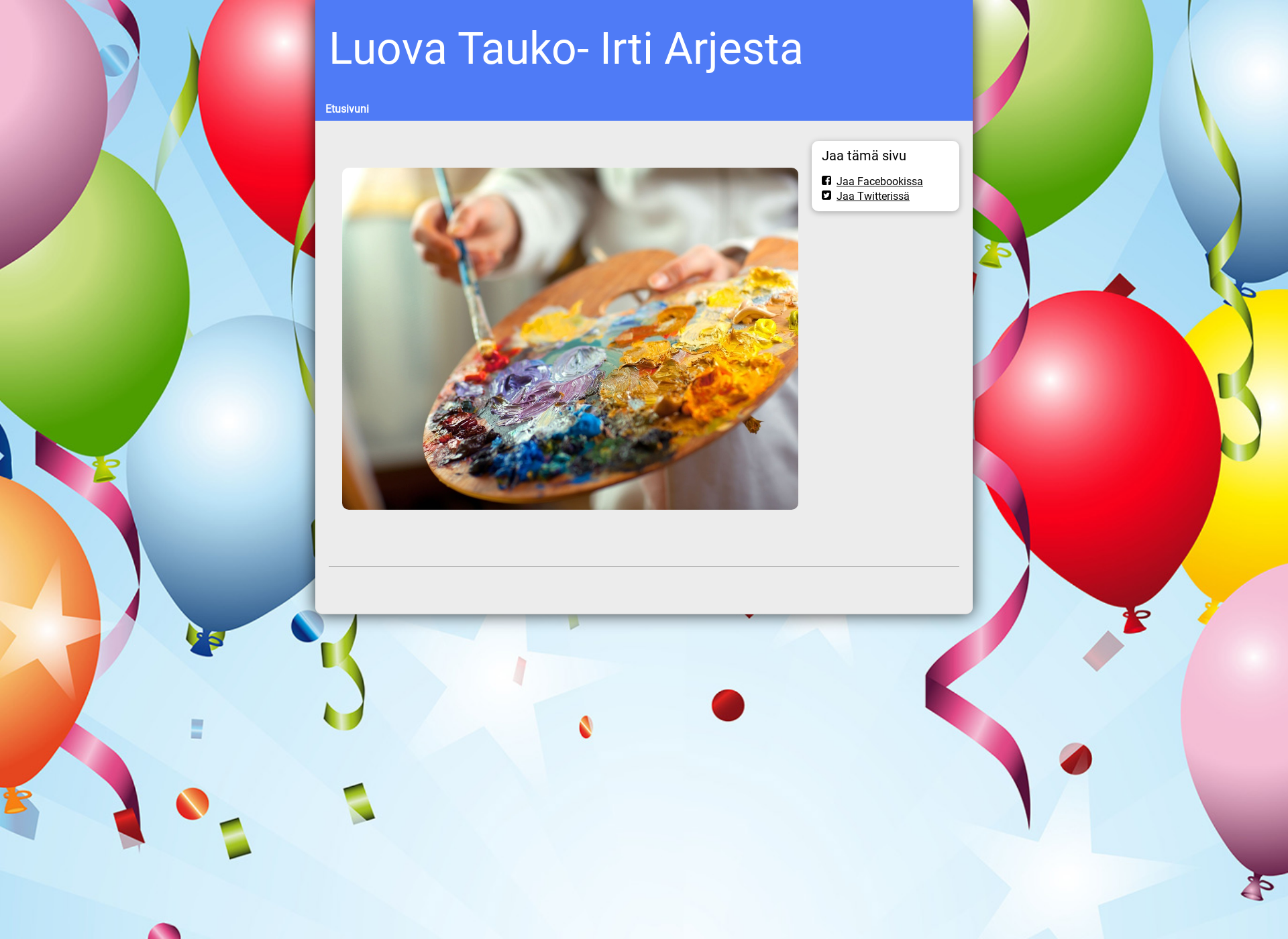 Screenshot for luovatauko.fi