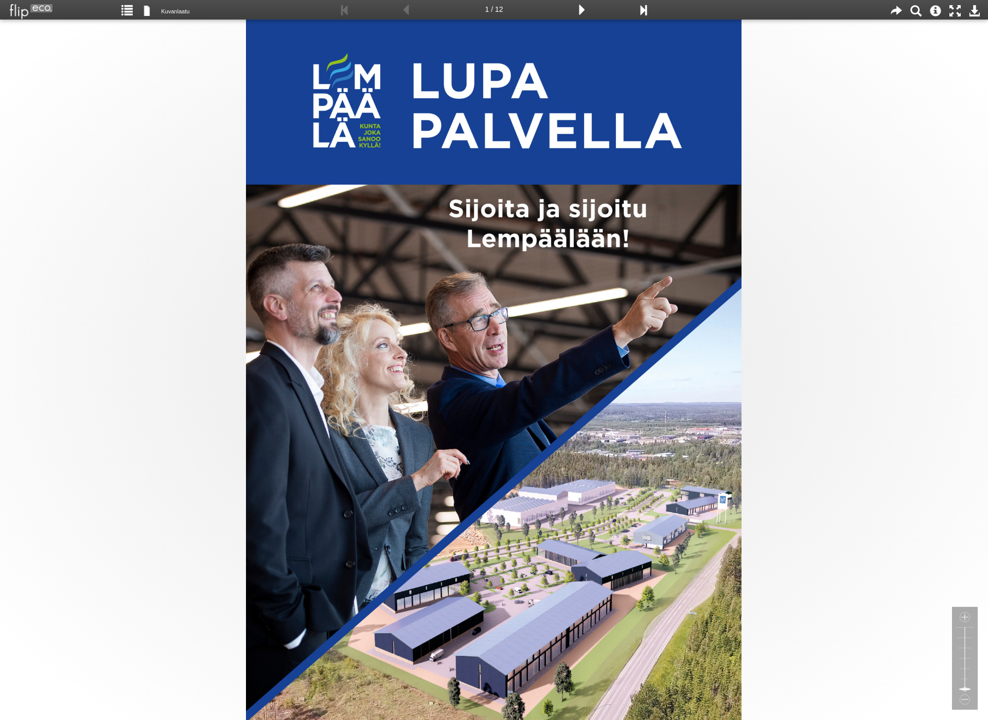 Skärmdump för lupapalvella.fi