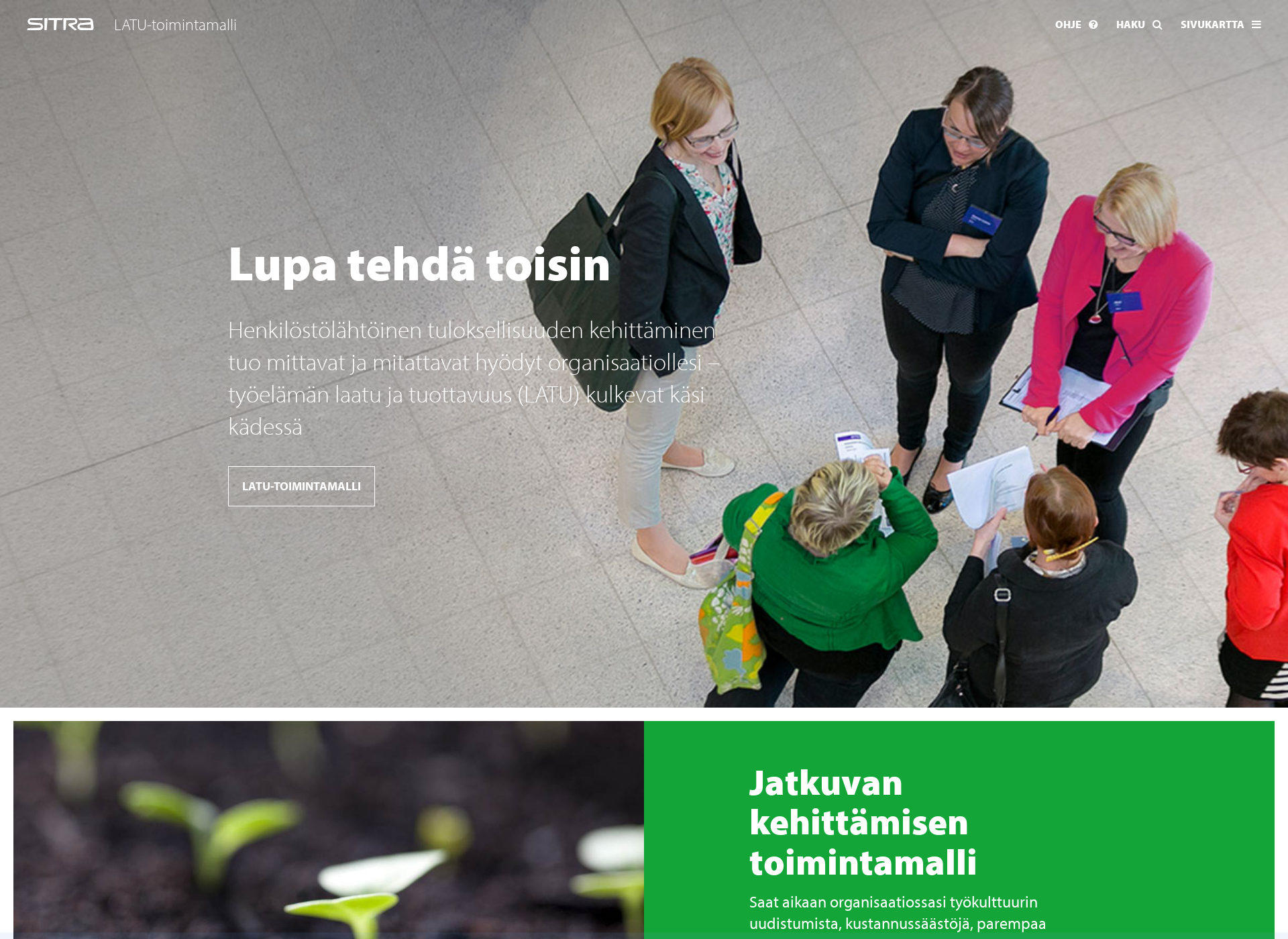 Screenshot for lupatehdatoisin.fi