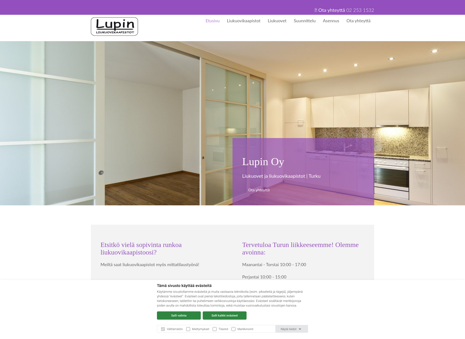 Screenshot for lupin.fi