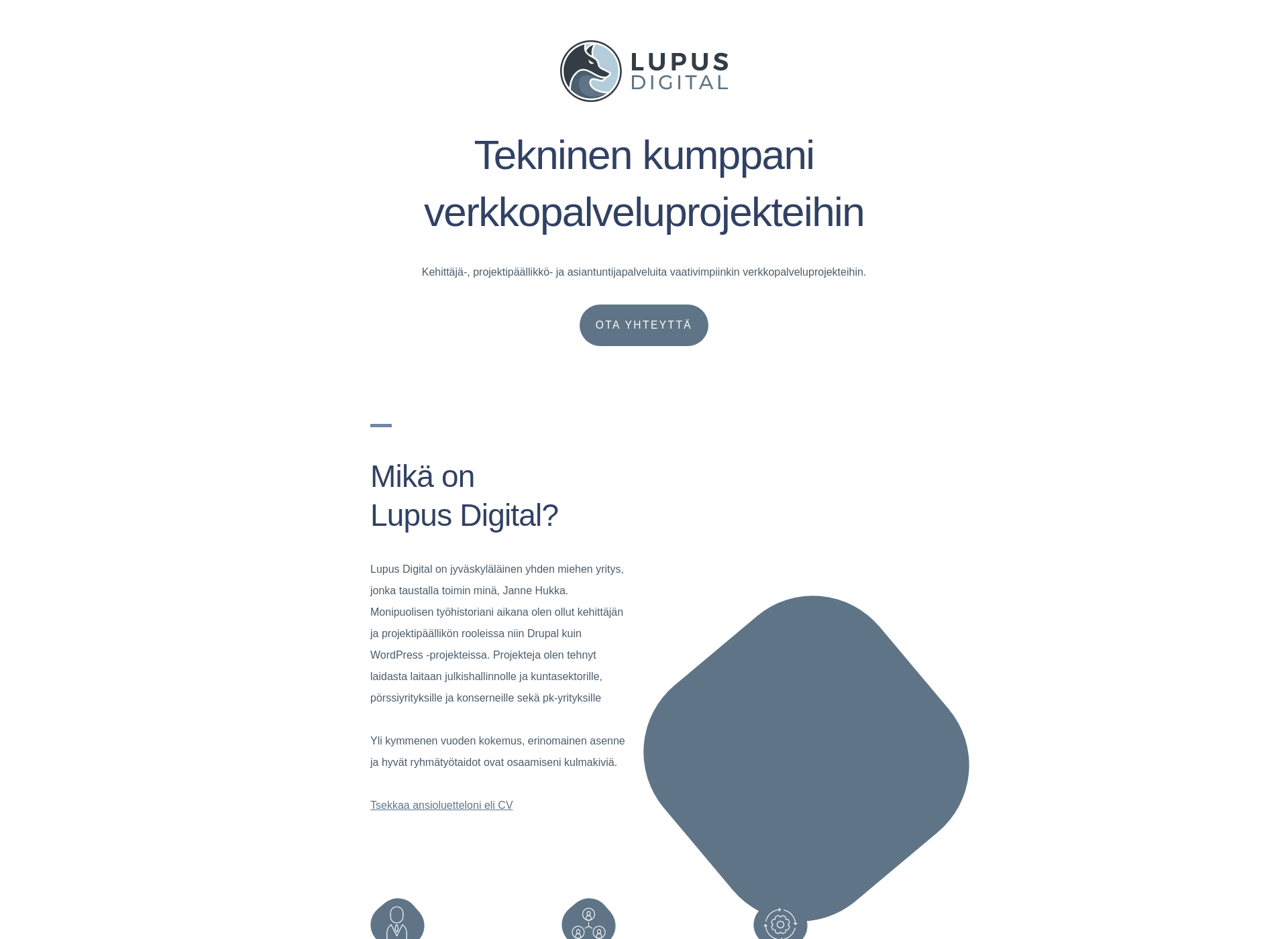 Skärmdump för lupusdigital.fi