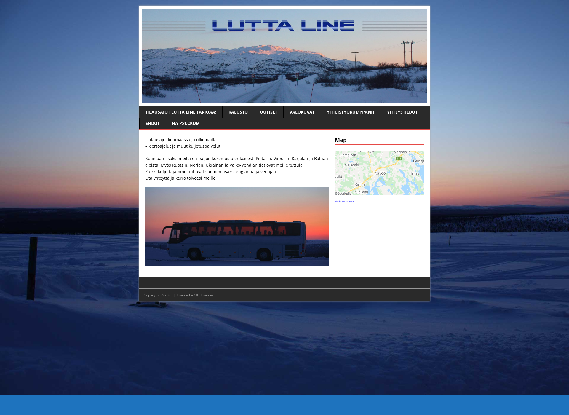 Skärmdump för luttaline.fi