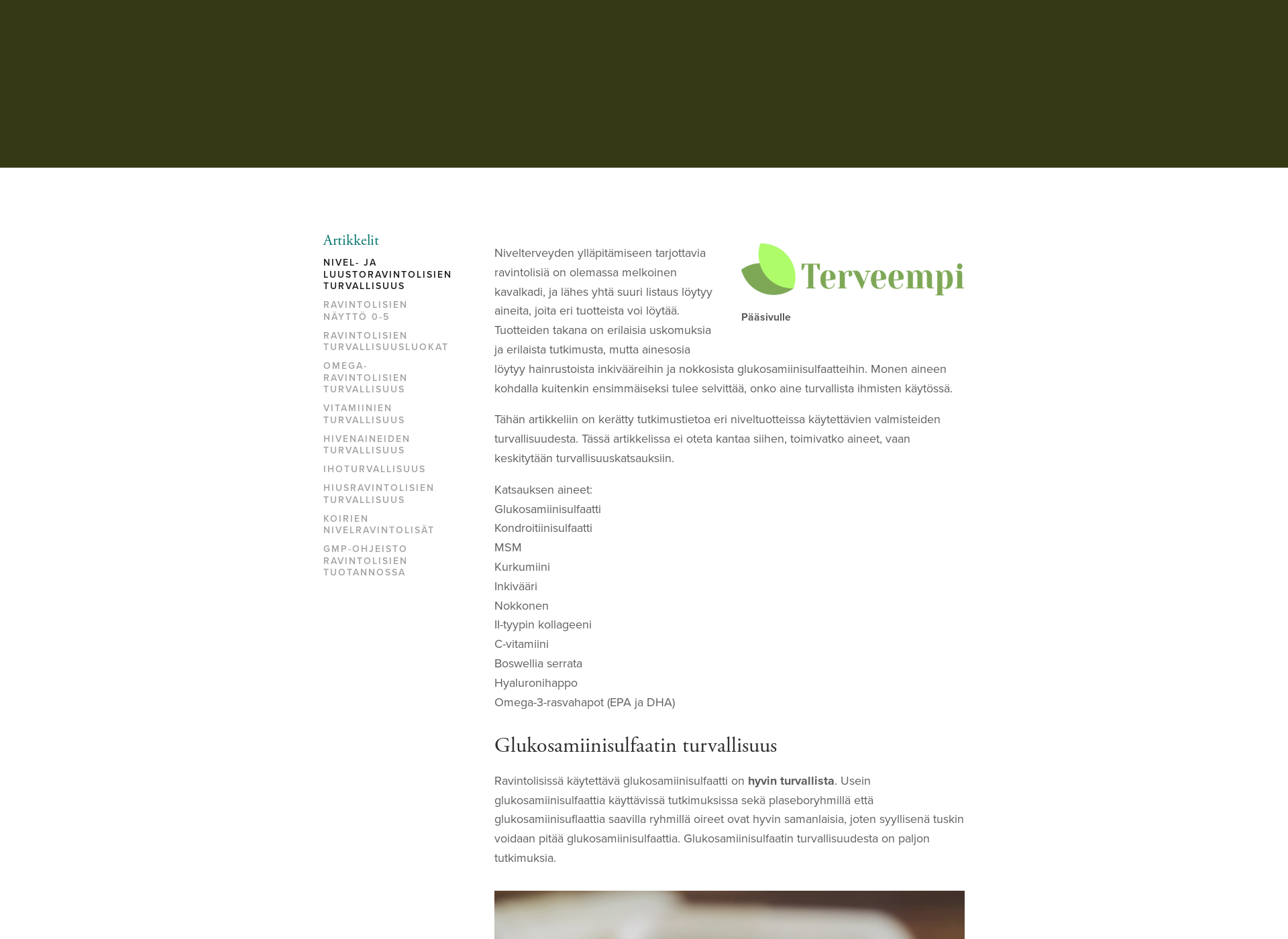 Skärmdump för luustoturvallisuus.fi