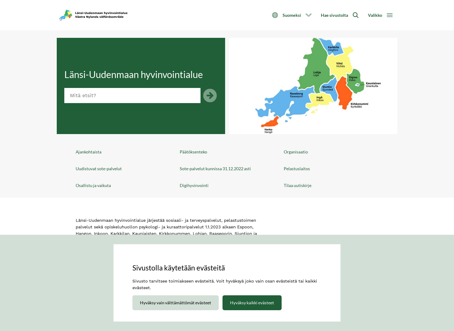 Screenshot for luvn.fi