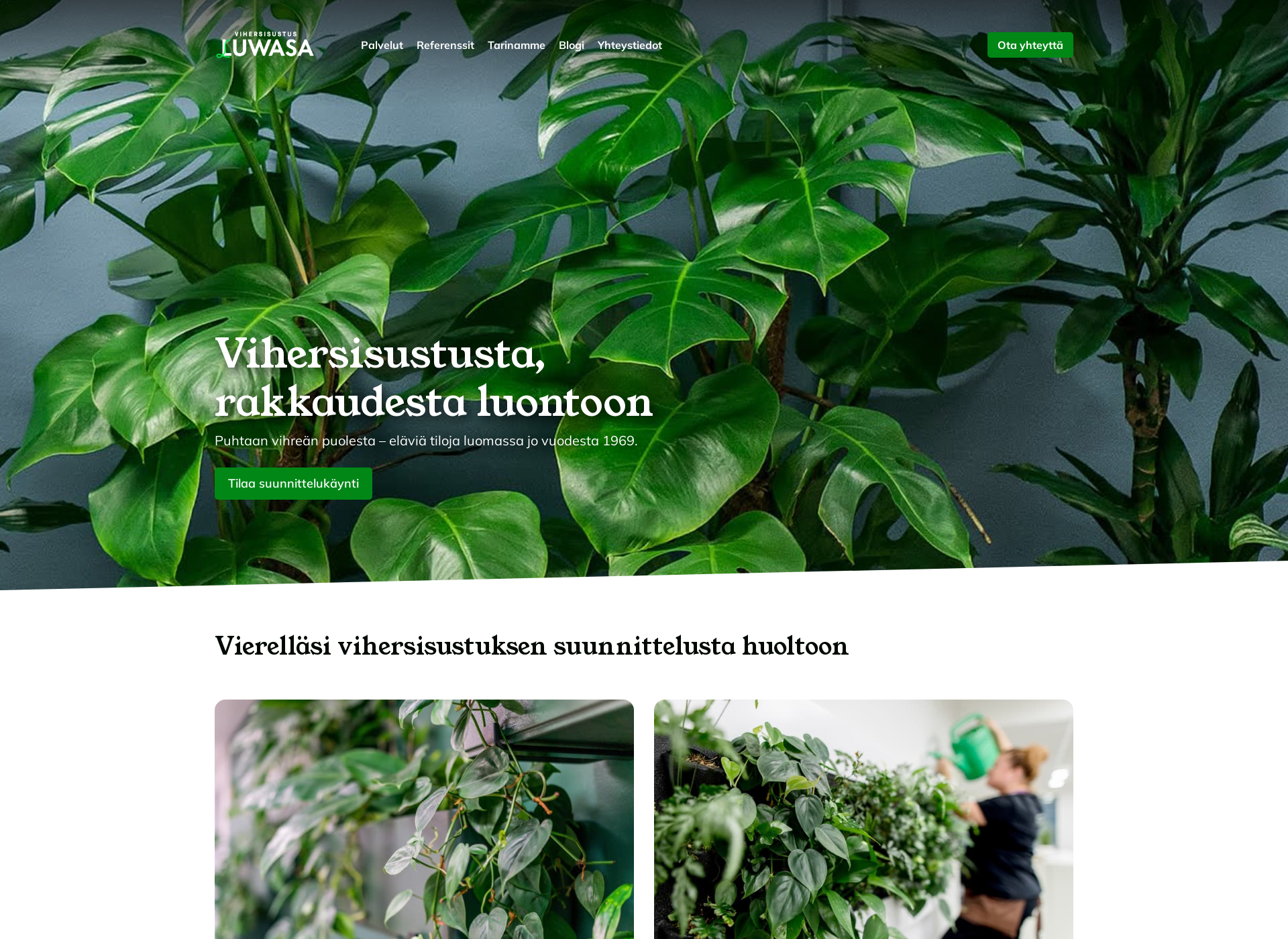 Skärmdump för luwasa.fi